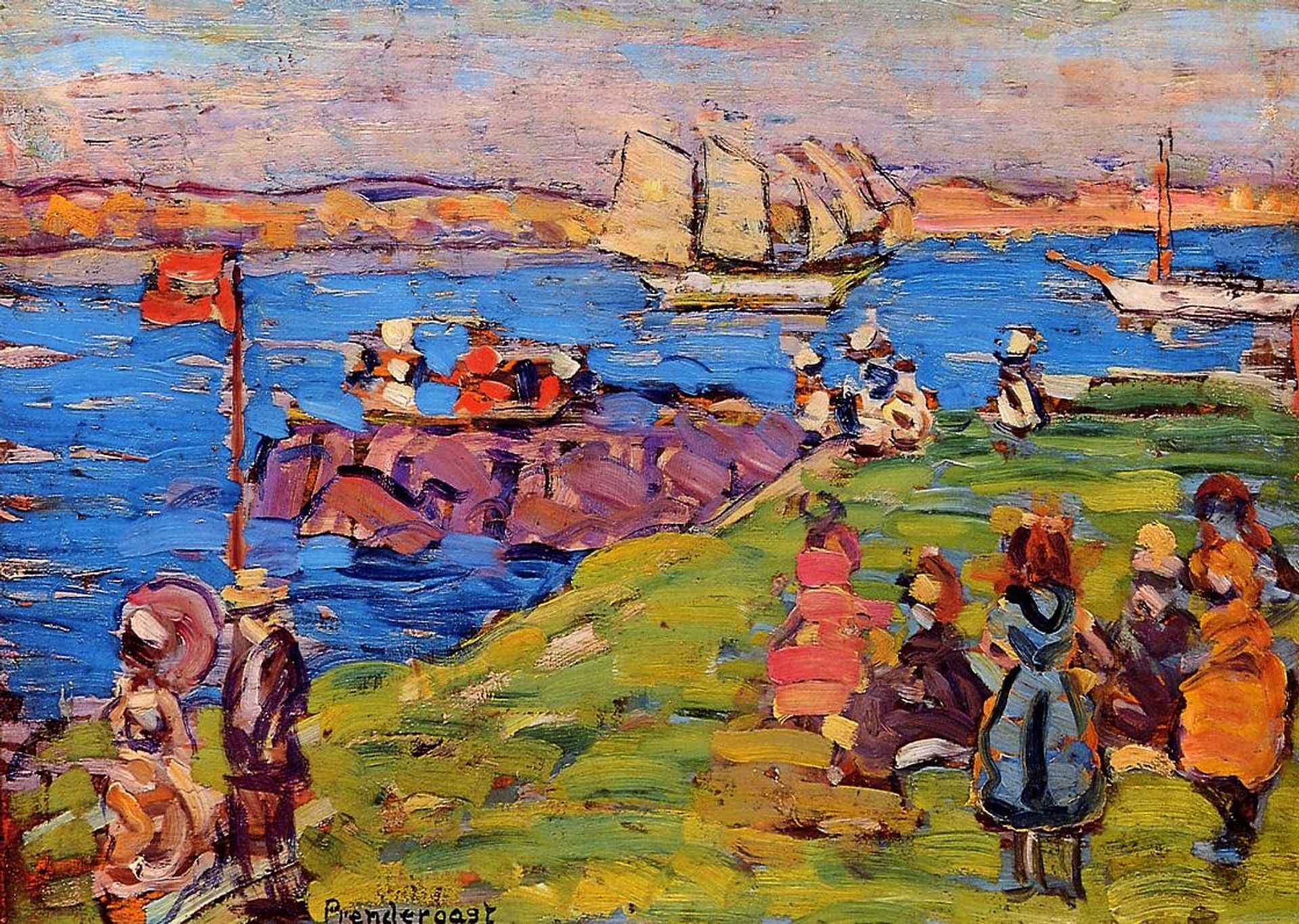 Harbor, Afternoon by Maurice Prendergast