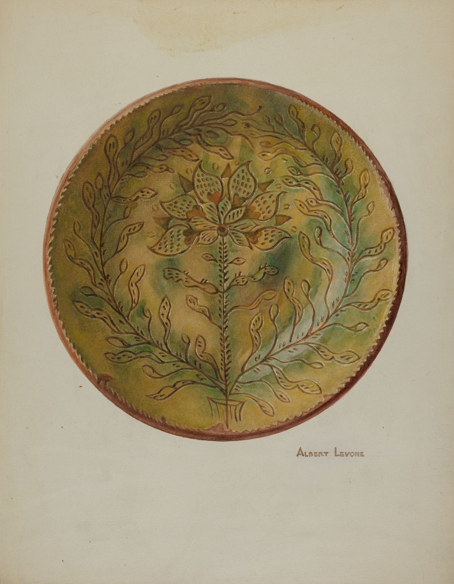 Pa. German Plate by Albert Levone