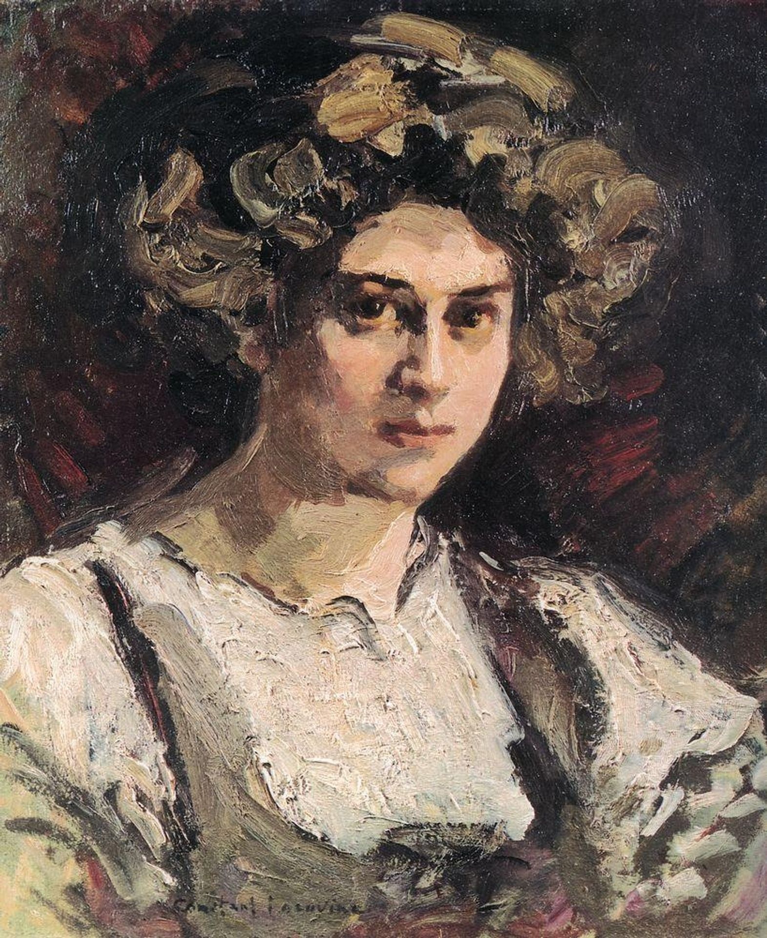 Portrait of Nadezhda Komarovskaya by Konstantin Alexeevich Korovin
