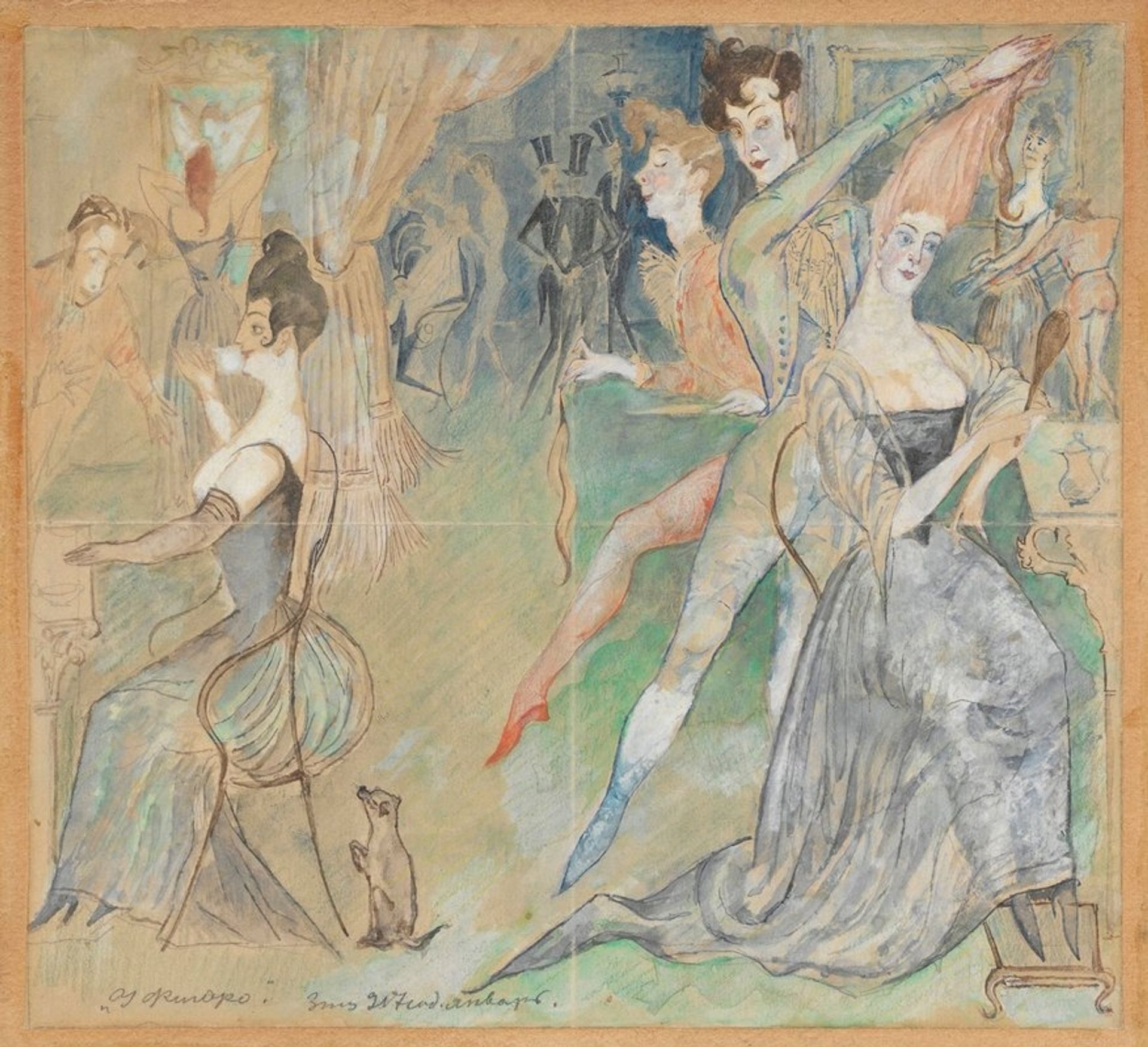 At Figaro’s [at a hairdresser’s] by Zygmunt Waliszewski