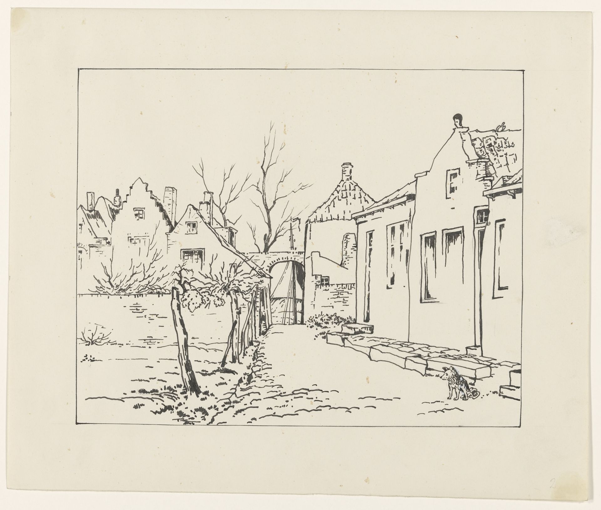 Buurtje te Veere by Johannes Frederik Engelbert ten Klooster