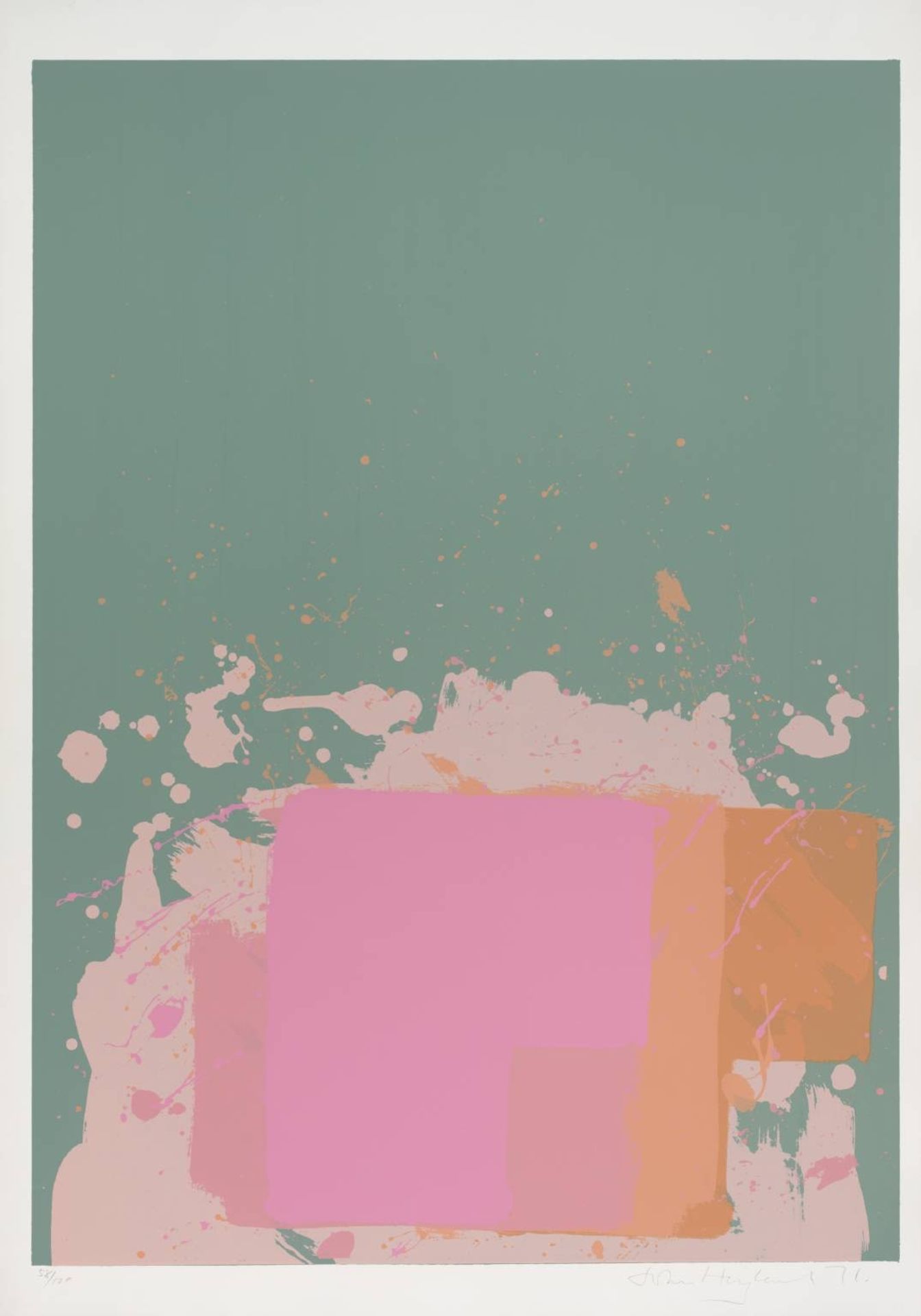 Green, Orange, Pink by John Hoyland