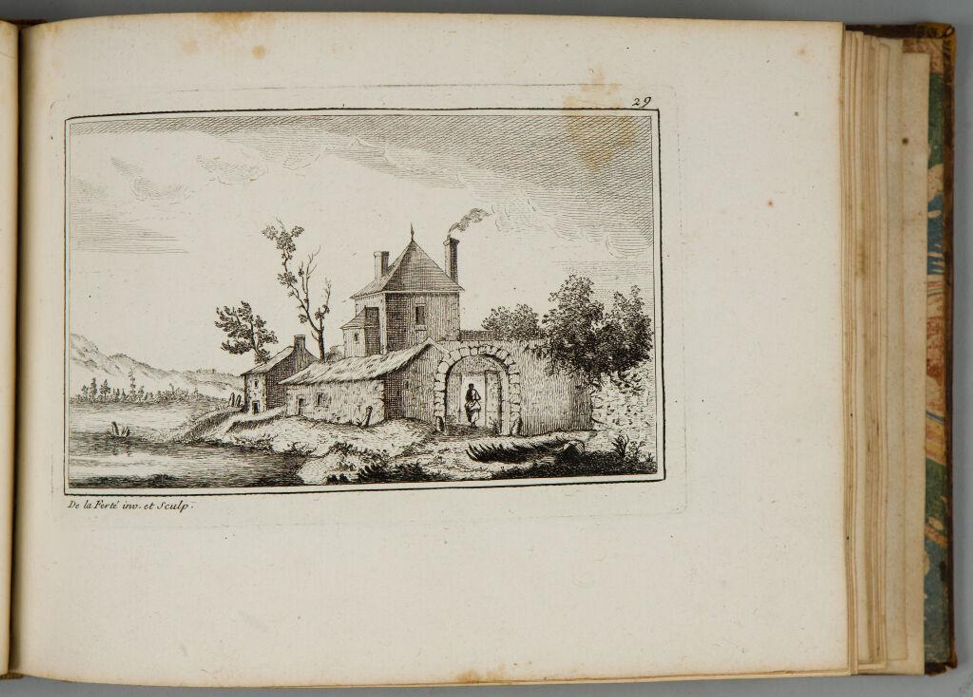Riverside Manor House by Denis-Pierre-Jean Papillon de la FertÃ©