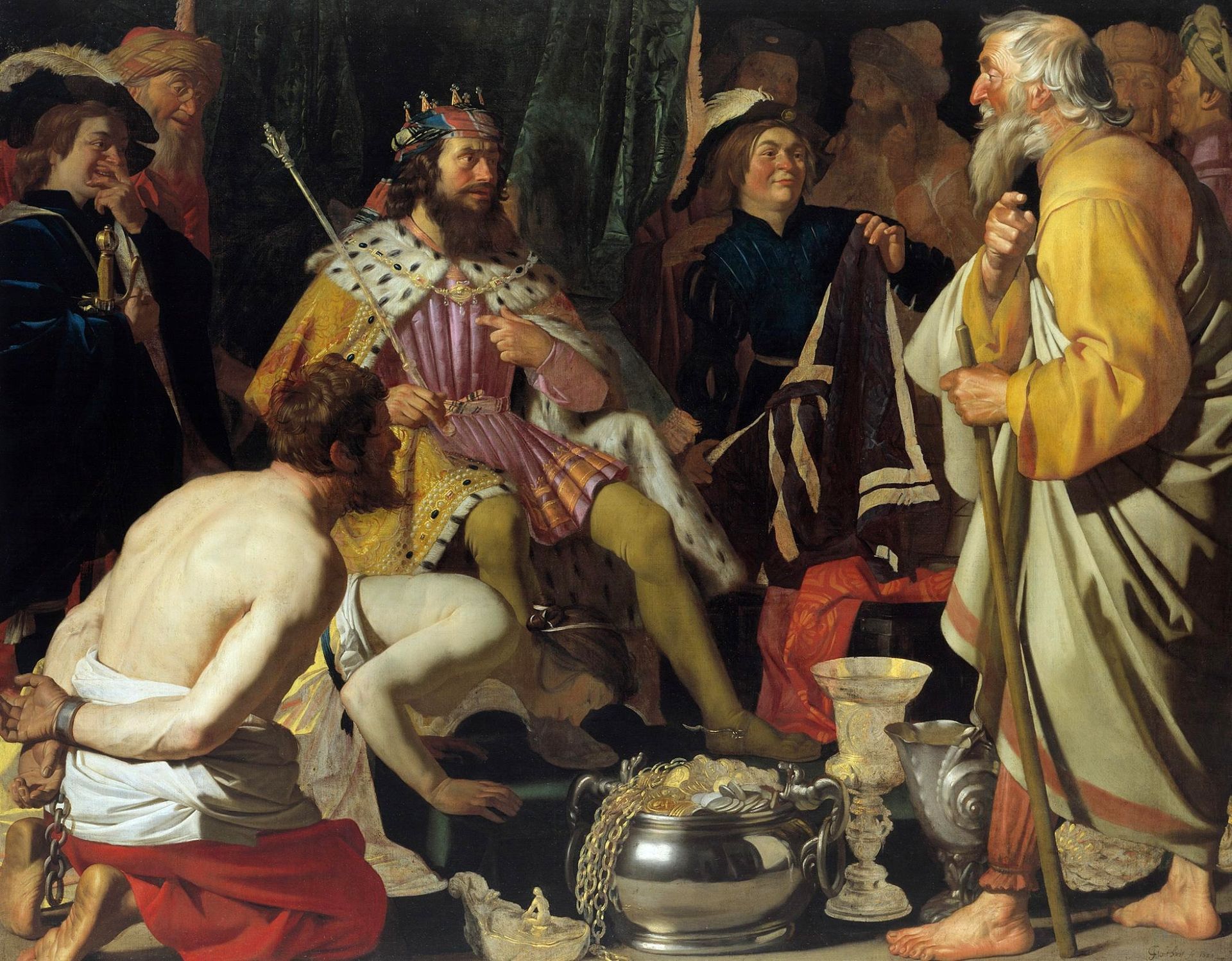 Solon Before Croesus by Gerard van Honthorst