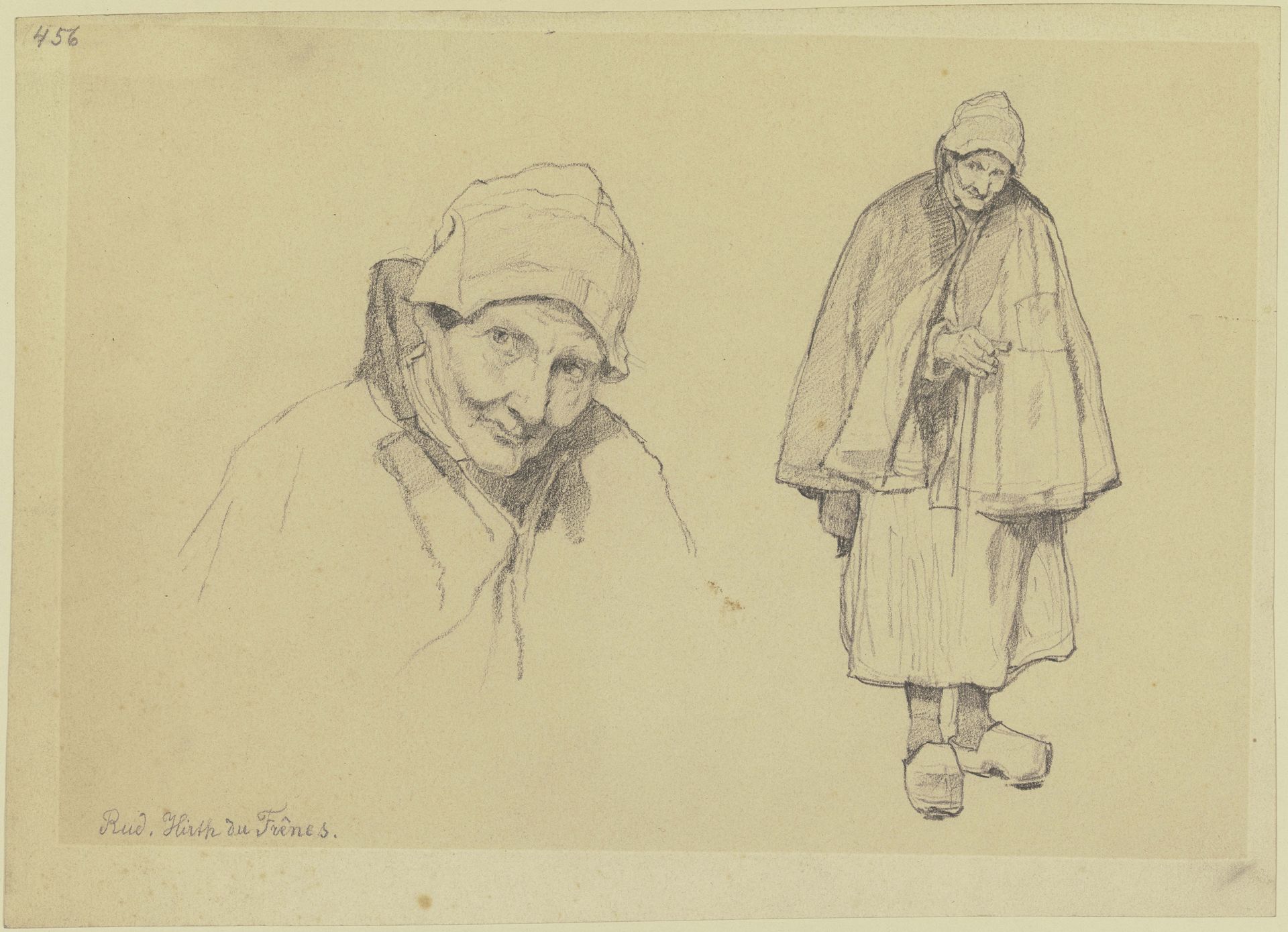 Old woman by Rudolf Hirth du Frênes
