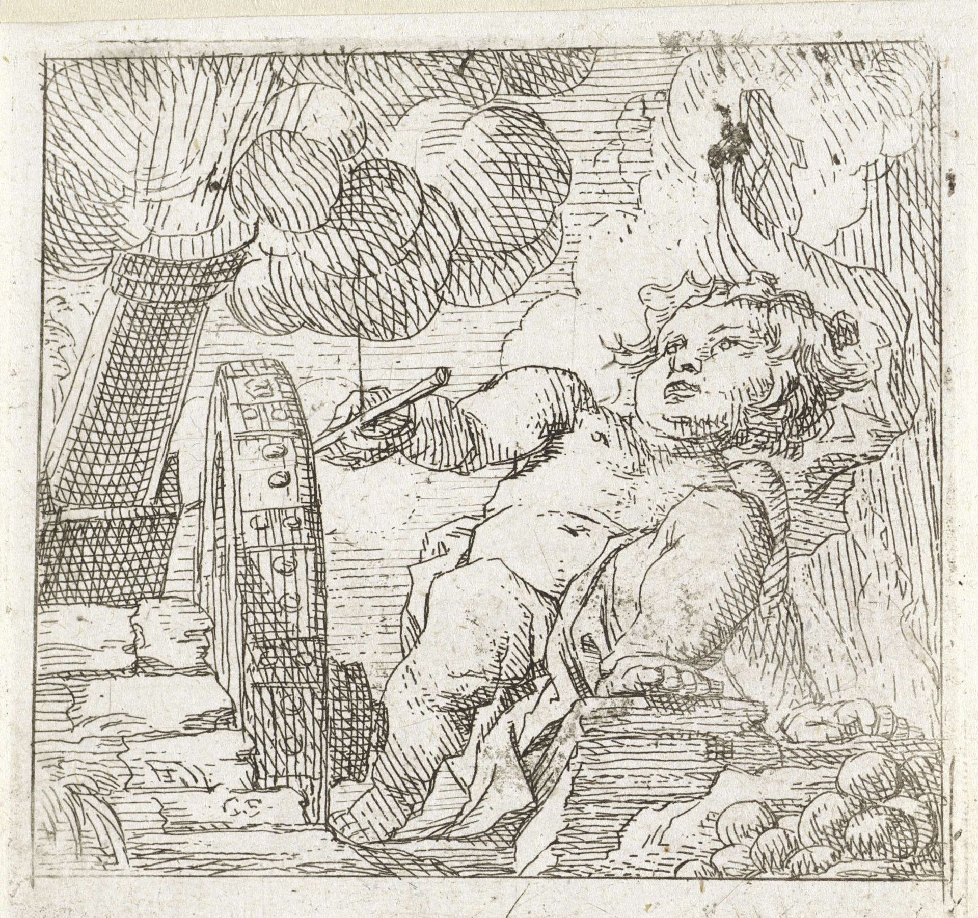 Kind bij een kanon by Cornelis Schut