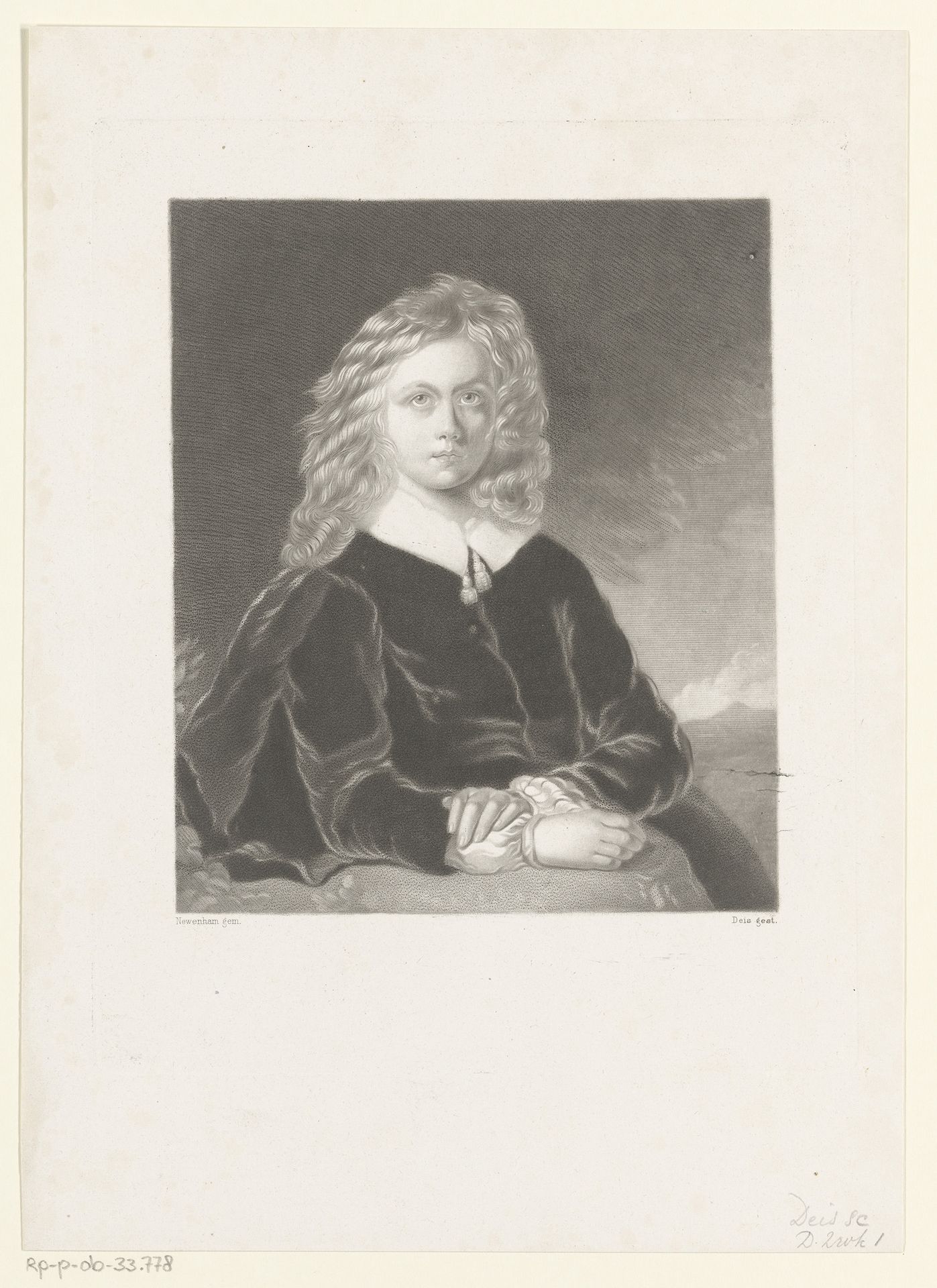 Zittende jongeman by Carl August Deis