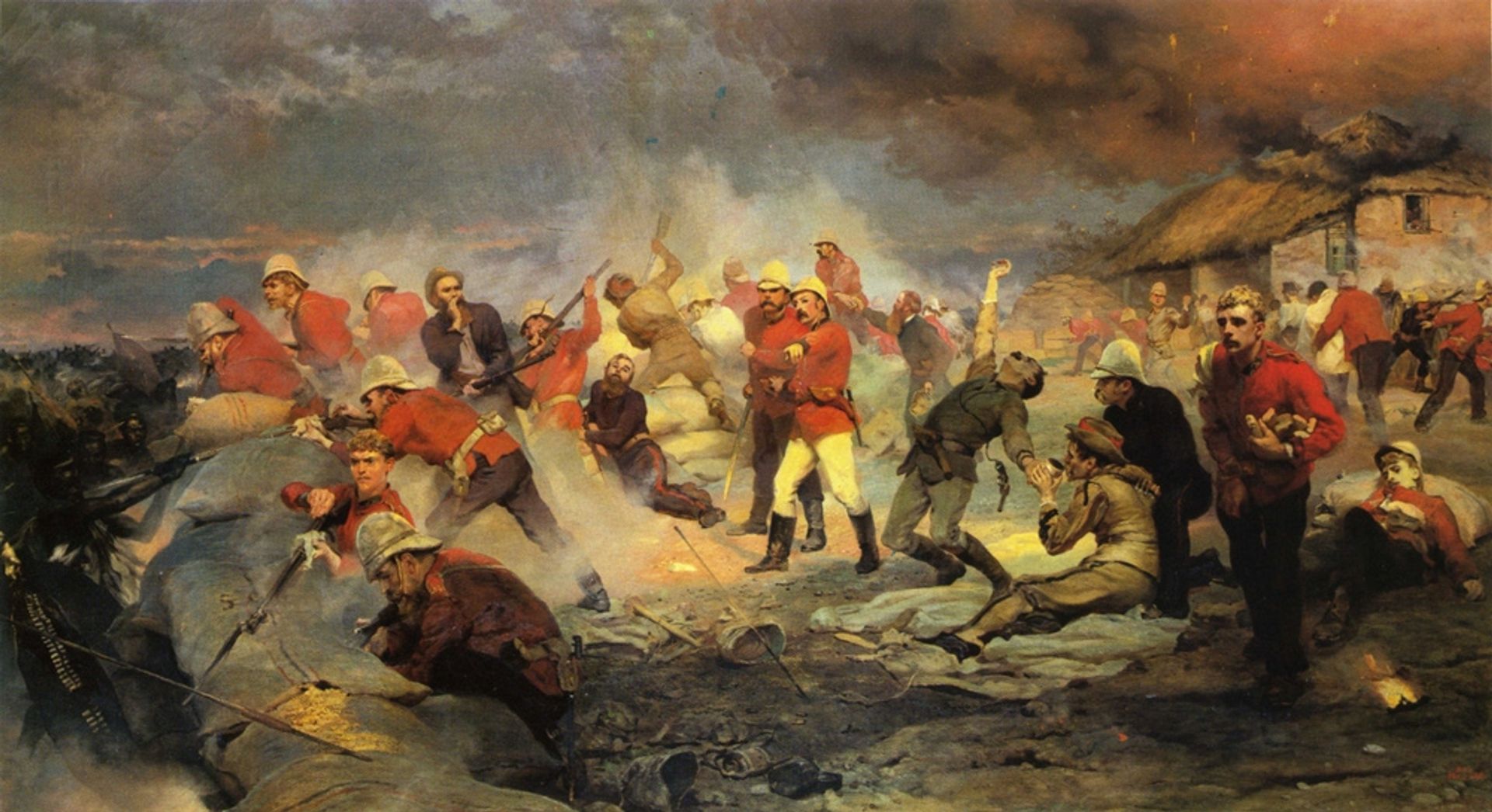 The Defense of Rorke's Drift, January 22, 1879 by Elizabeth Thompson