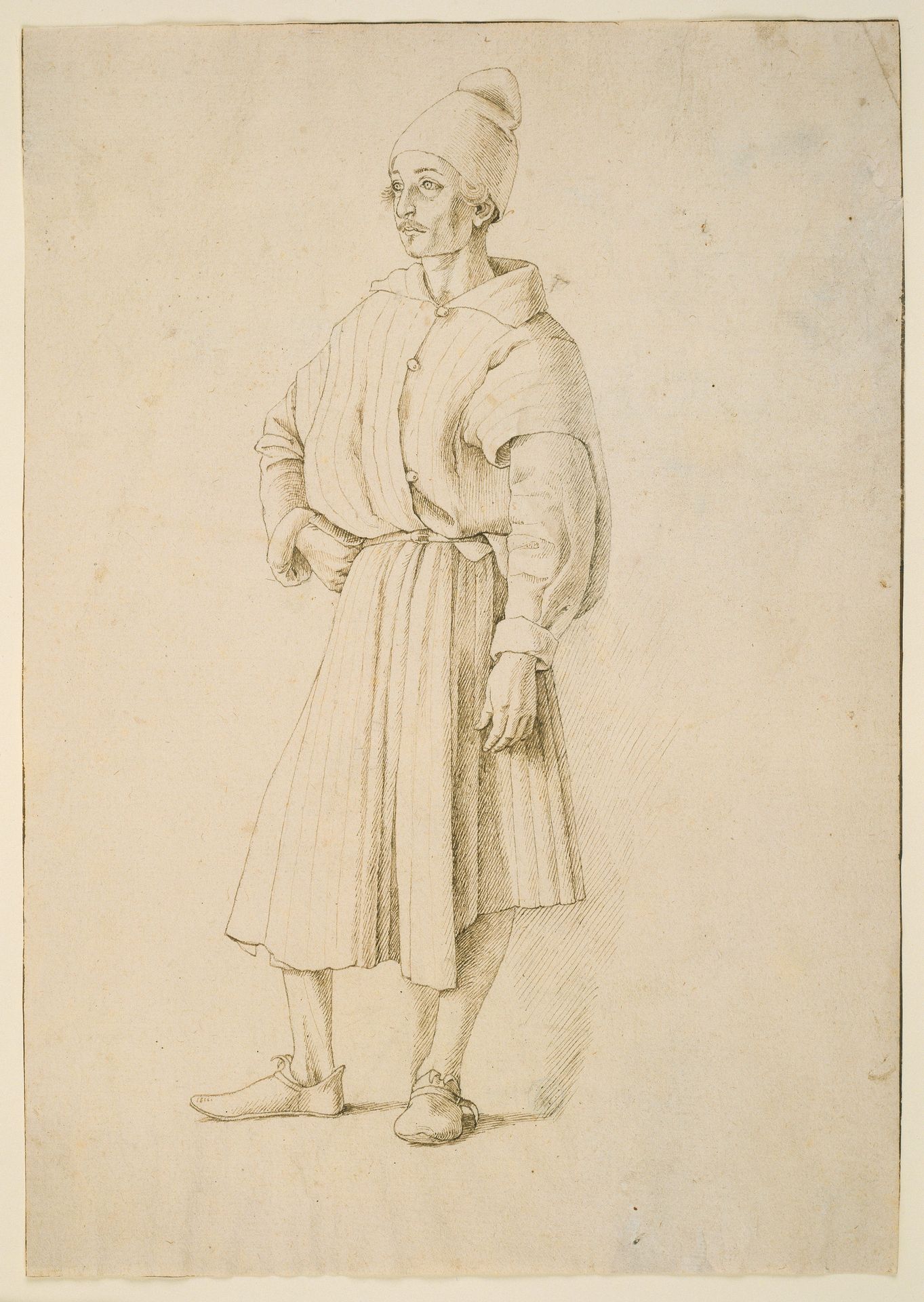 Orientale mit spitzer Mütze, nach links gewandt by Gentile Bellini