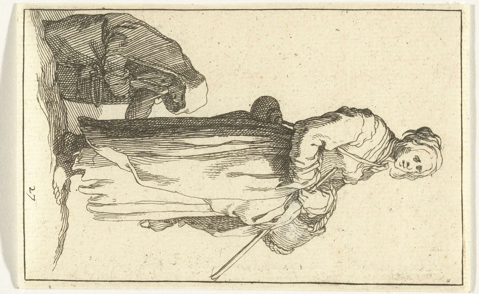 Twee boerinnen by Frederick Bloemaert