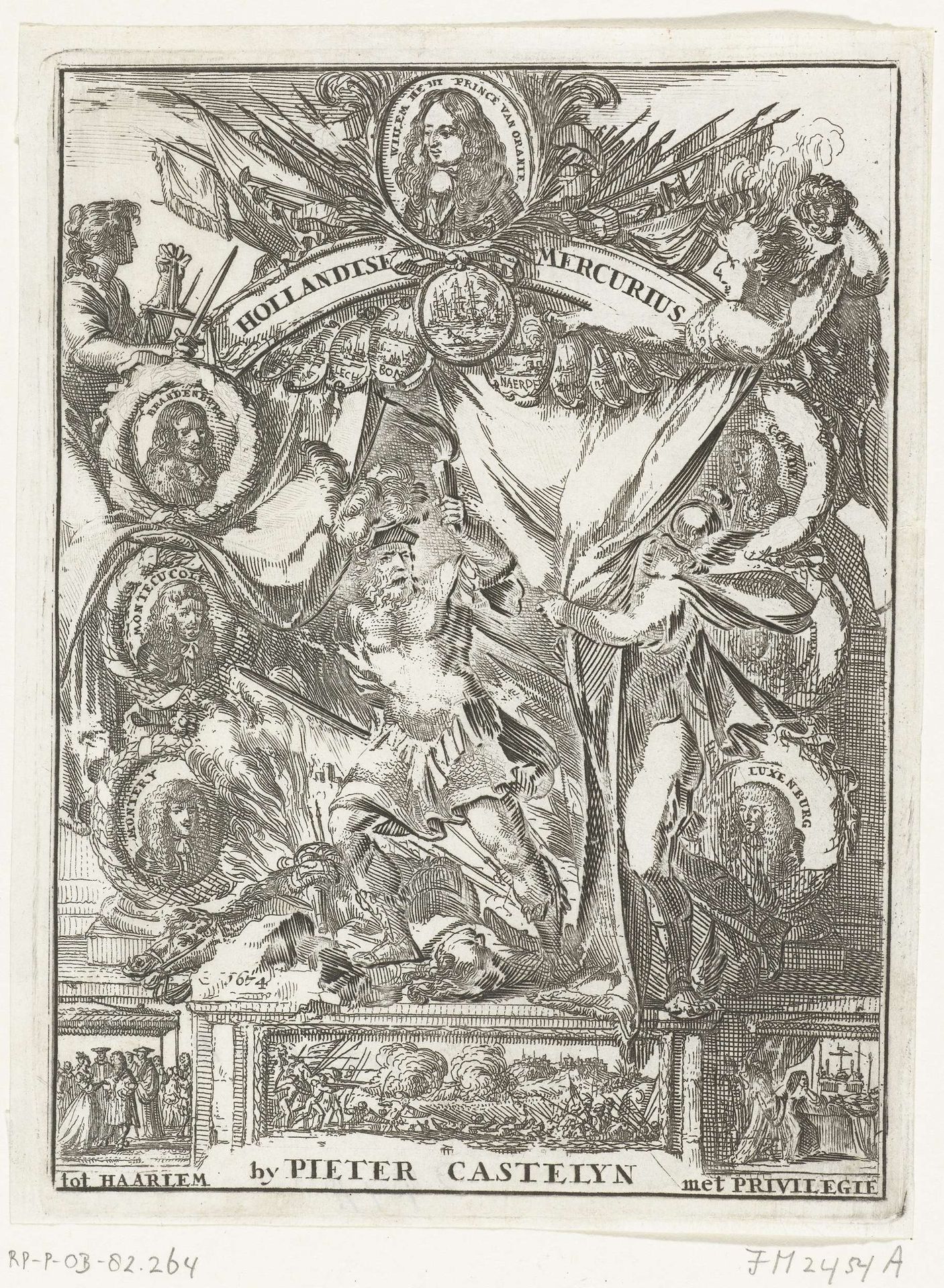 Titelpagina van de Hollandsche Mercurius van het jaar 1673 by Anonymous