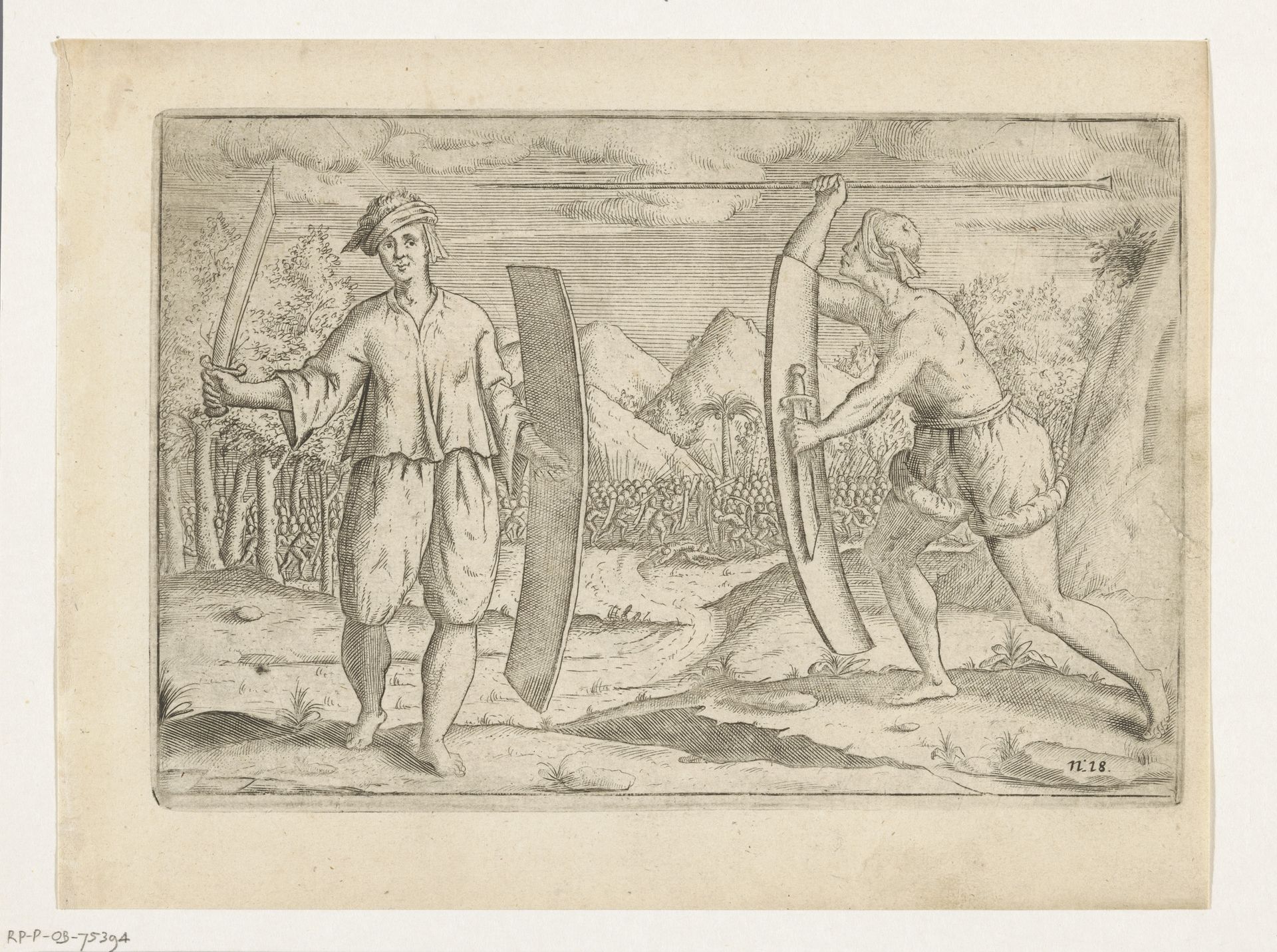 Krijgers van de Banda-eilanden, 1599 by Anonymous