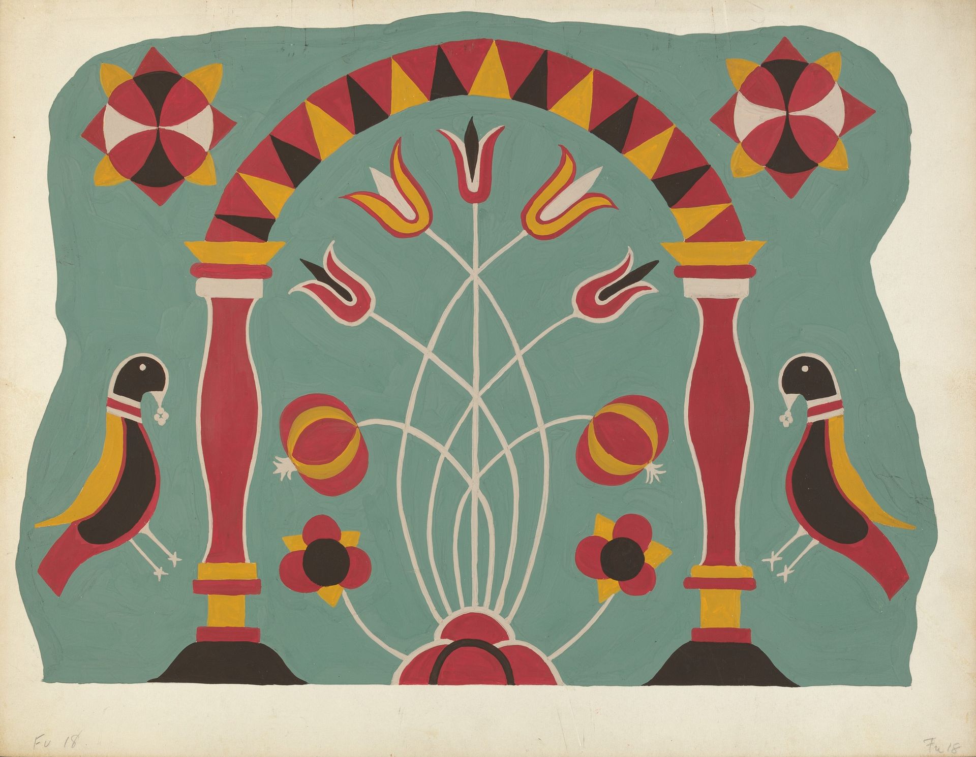 Study for Proposed Portfolio "Decorated Chests of Rural Pennsylvania" by Anonymous