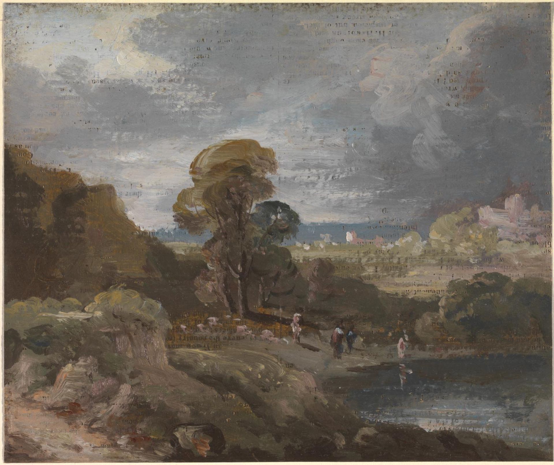 Heath Scene with a Pond by  William George Jennings