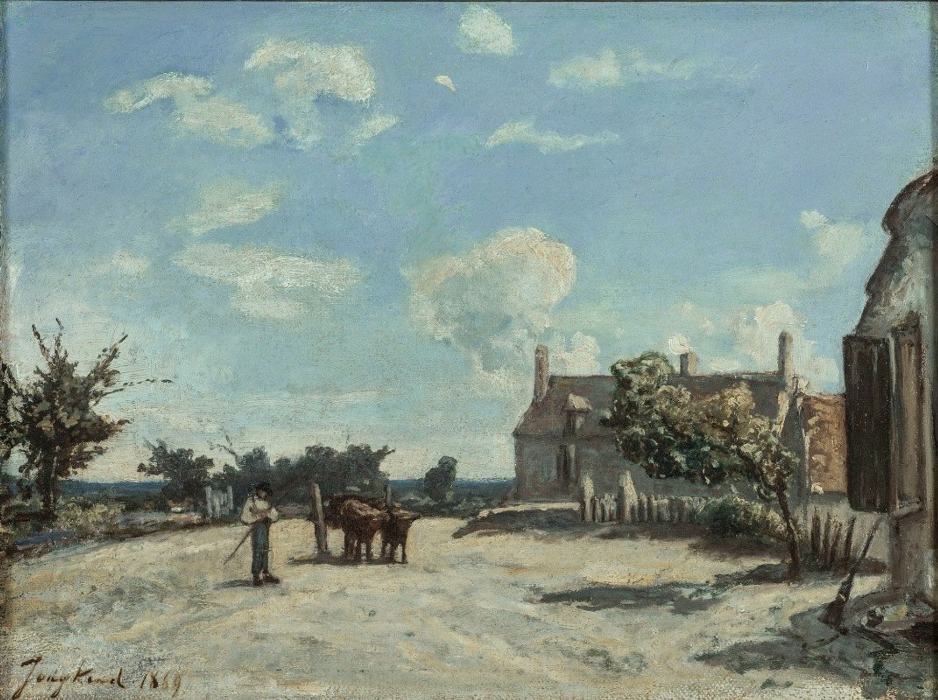 Saint-Parize-le-Châtel by Johan Barthold Jongkind