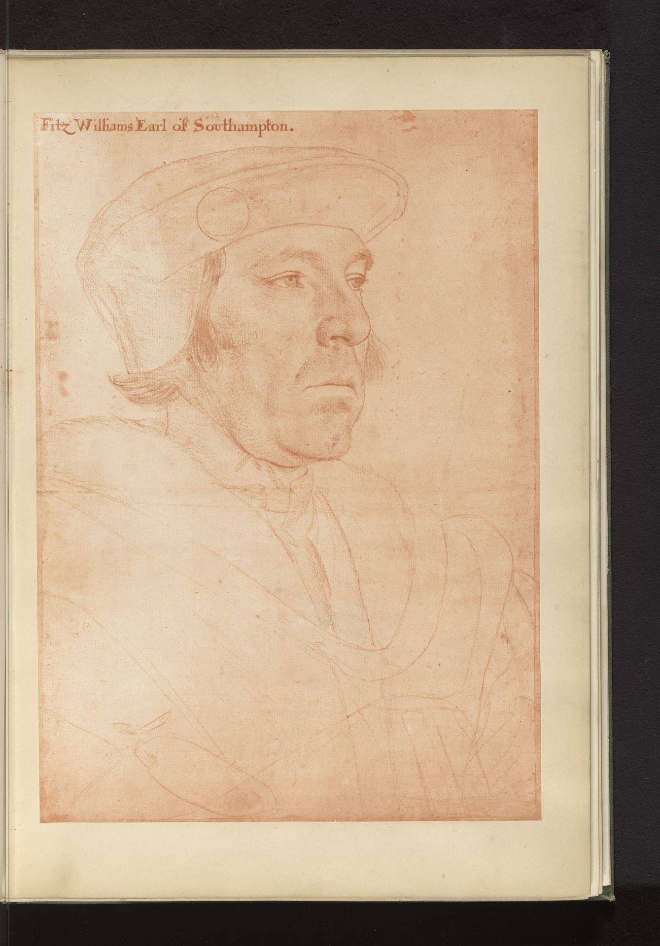 Fotoreproductie van een portret van William FitzWilliam, graaf van Southampton, door Hans Holbein by Anonymous