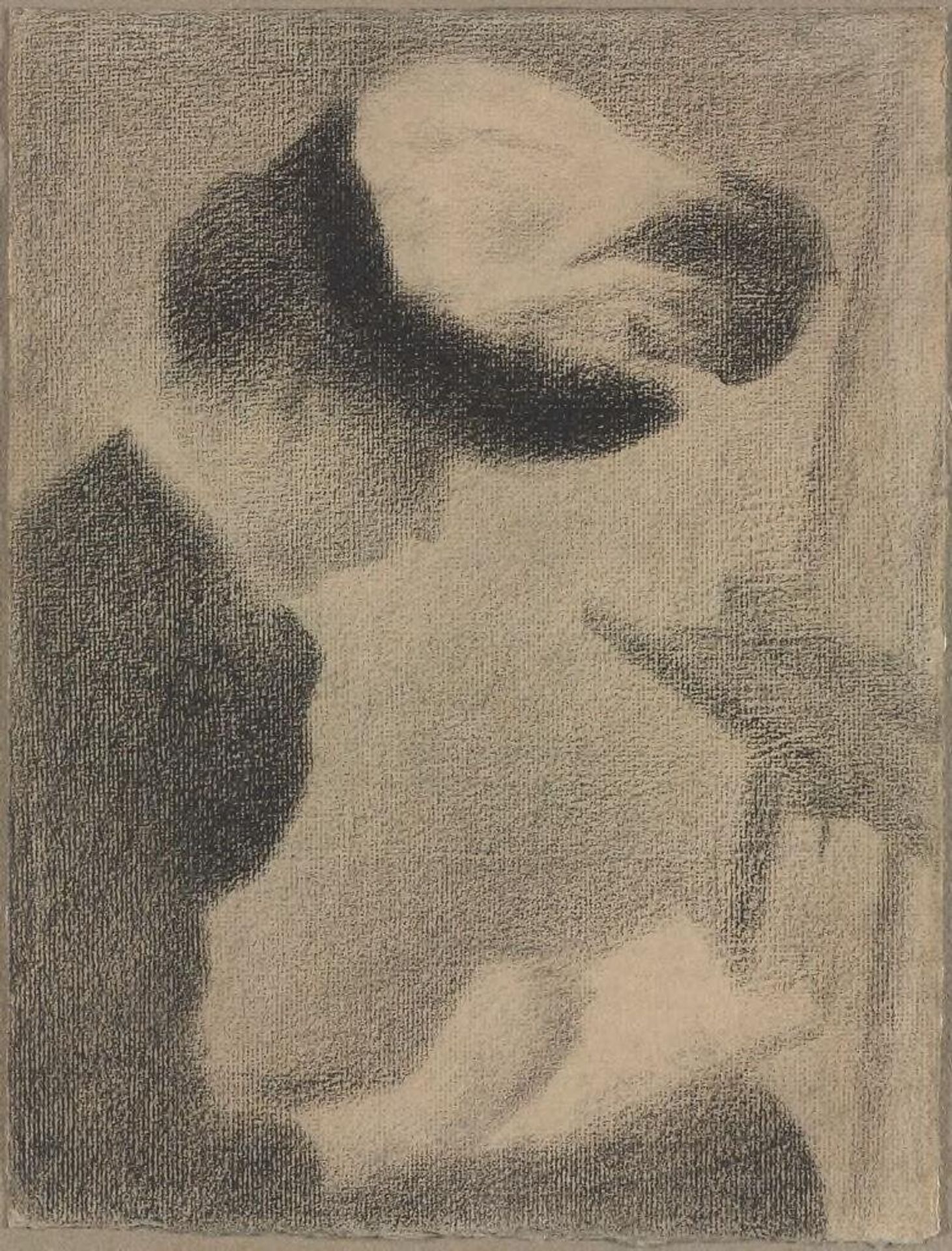 Woman Seated by an Easel by Georges Seurat
