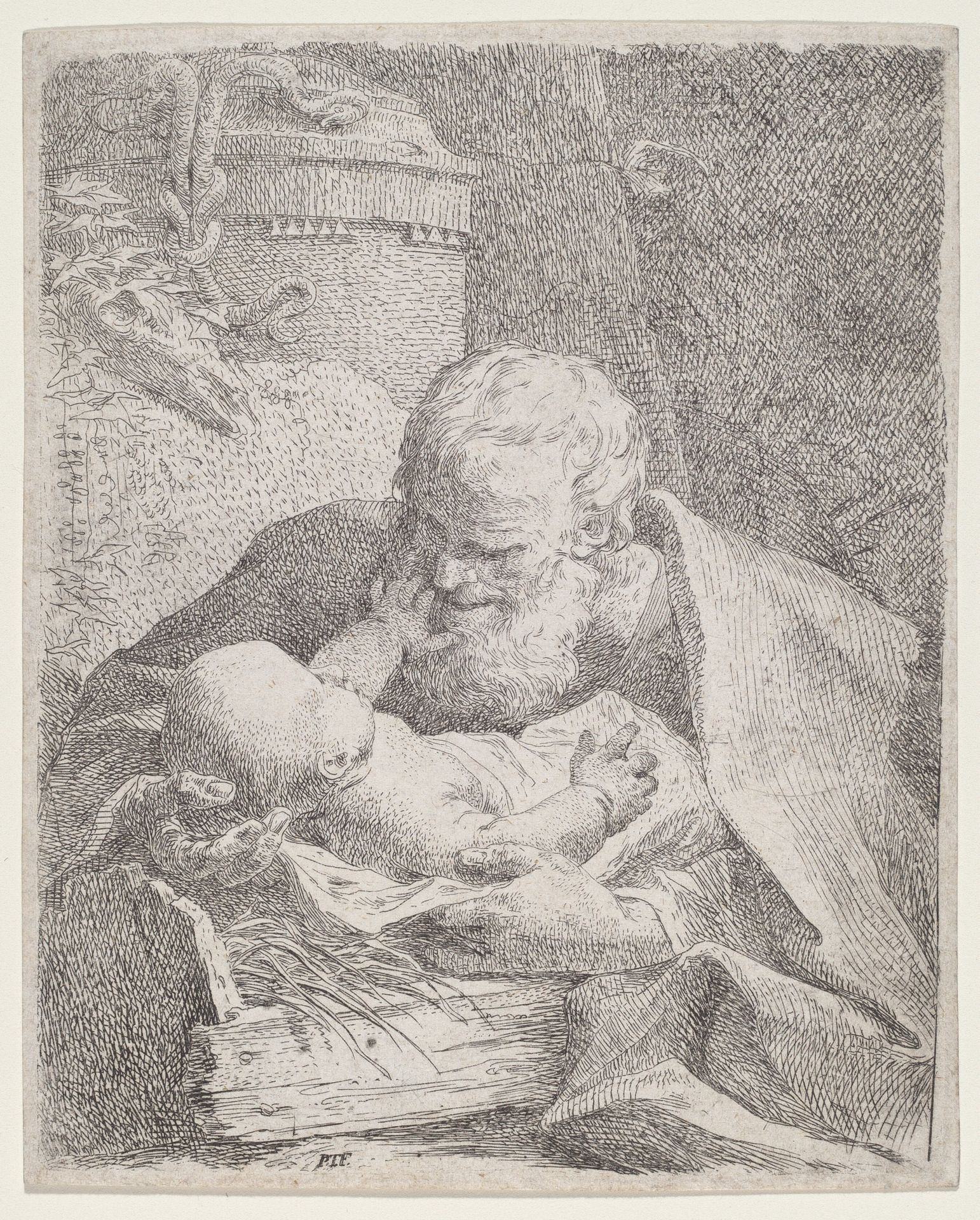 Saint Joseph with the Christ Child by Paul Troger
