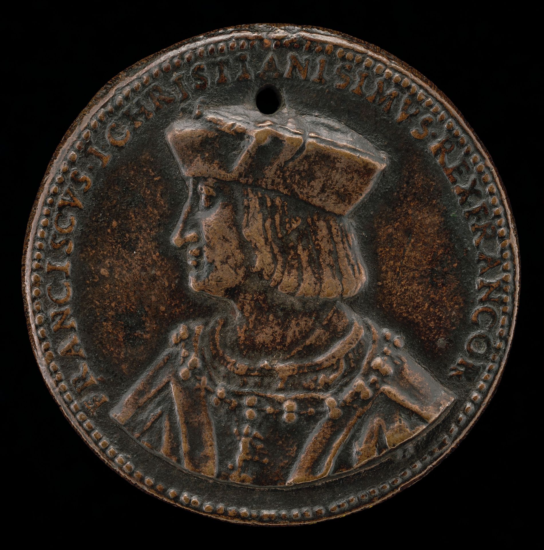 François I, 1494-1547, King of France 1515 [obverse] by Giovanni Maria Pomedelli