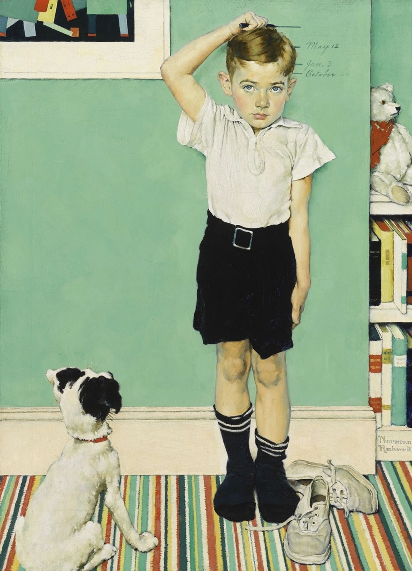 He’s Going to be Taller than Dad by Norman Rockwell