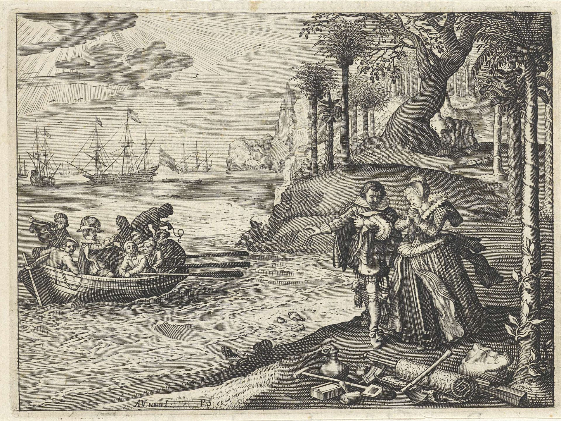 The Banished Lovers by Pieter Serwouters