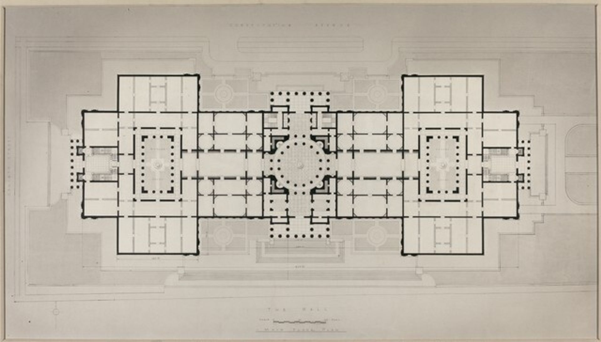 Main Floor Plan by Eggers and Higgins, Architects