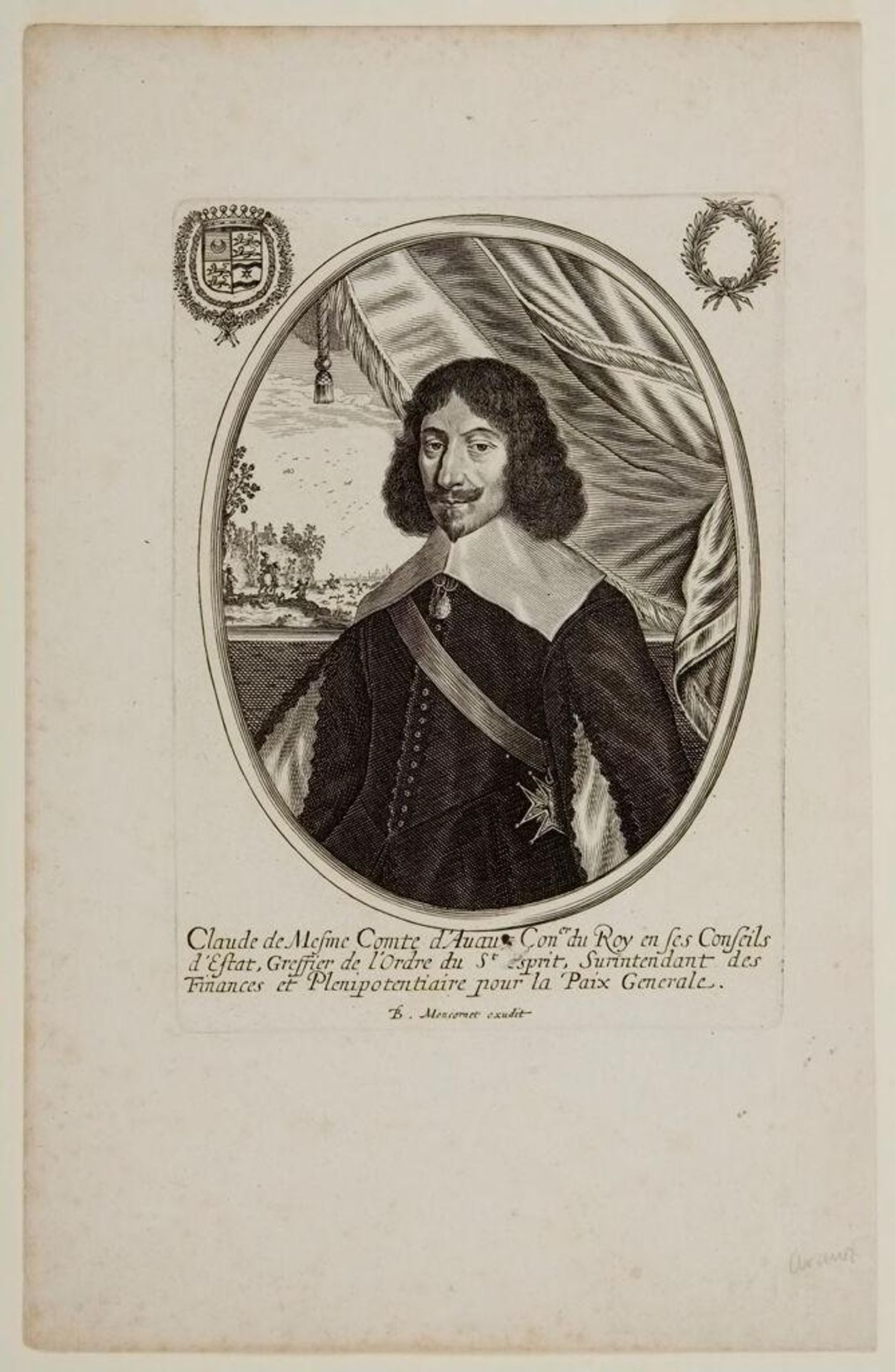 Claude de Mesme, Comte d'Avaux by Balthazar Moncornet
