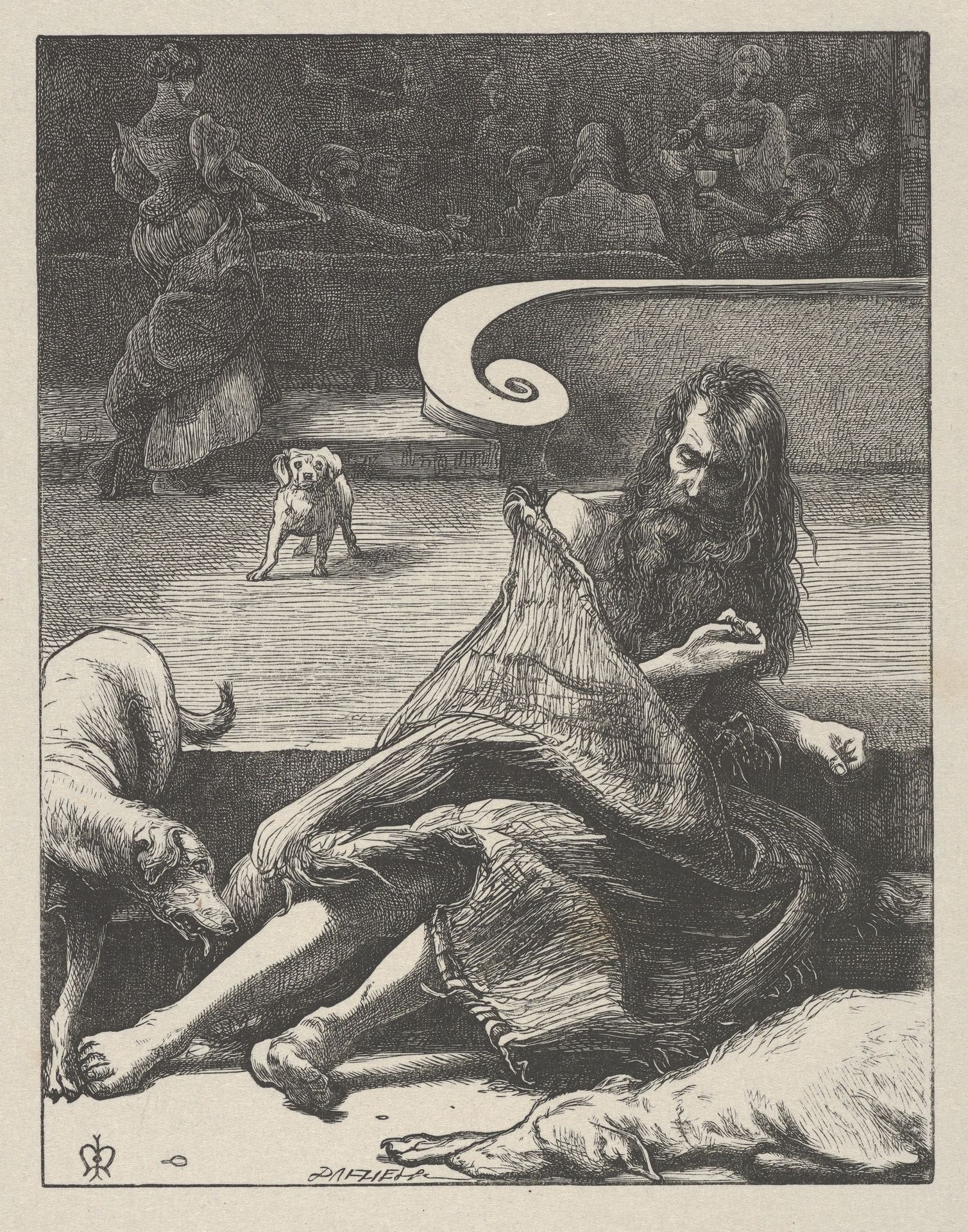 The Rich Man and Lazarus (The Parables of Our Lord and Saviour Jesus Christ) by Sir John Everett Millais