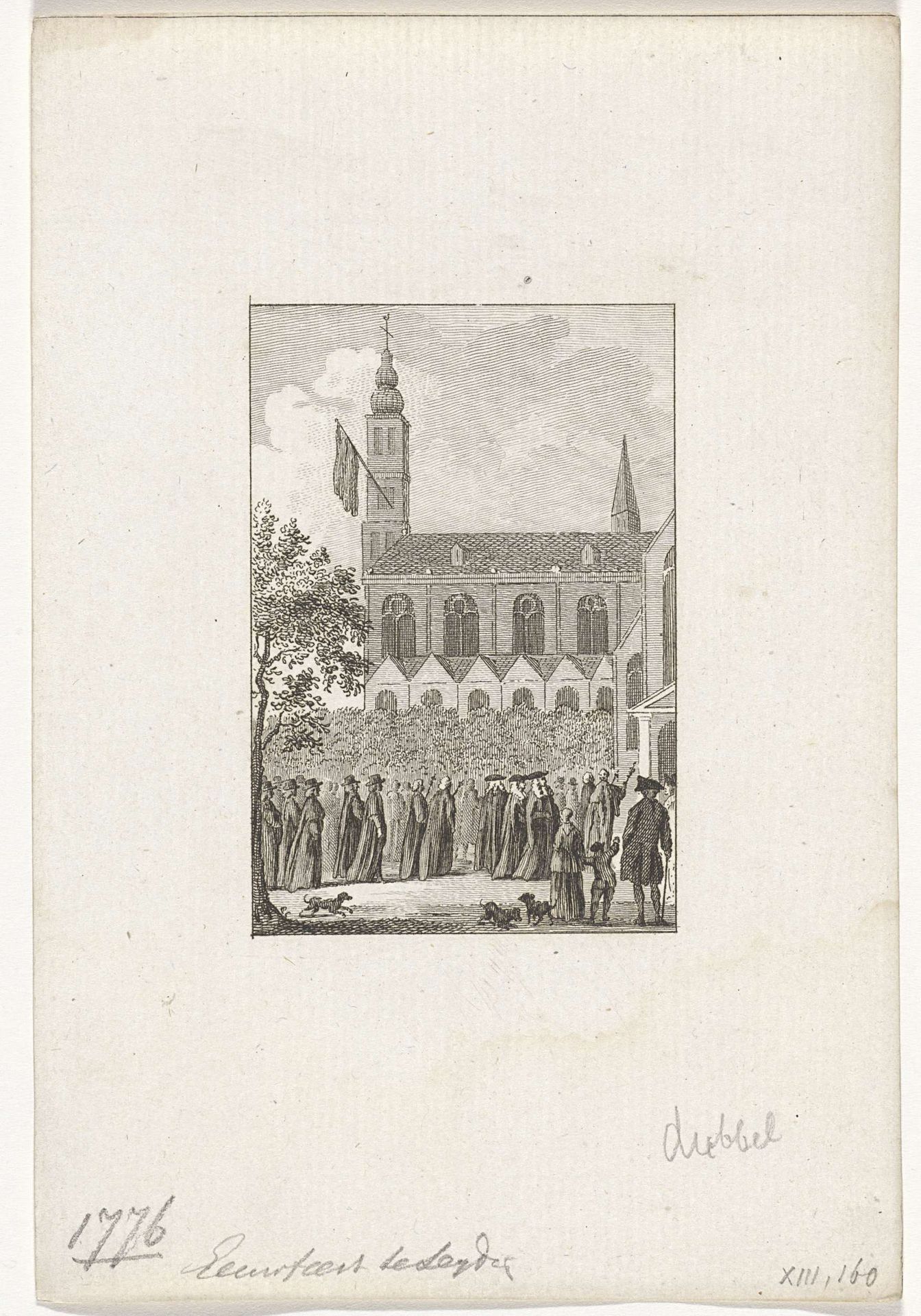 Eeuwfeest te Leiden, 1776 by Reinier Vinkeles