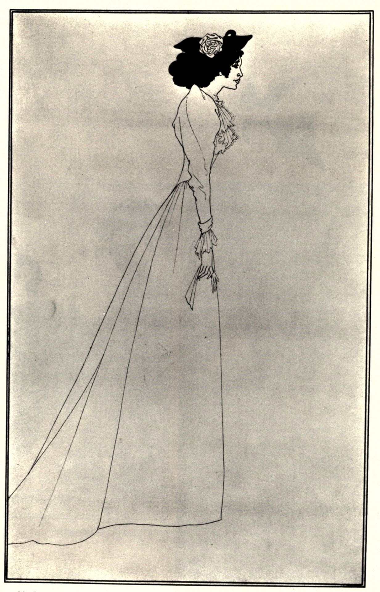 Mrs Patrick Campbell by Aubrey Vincent Beardsley