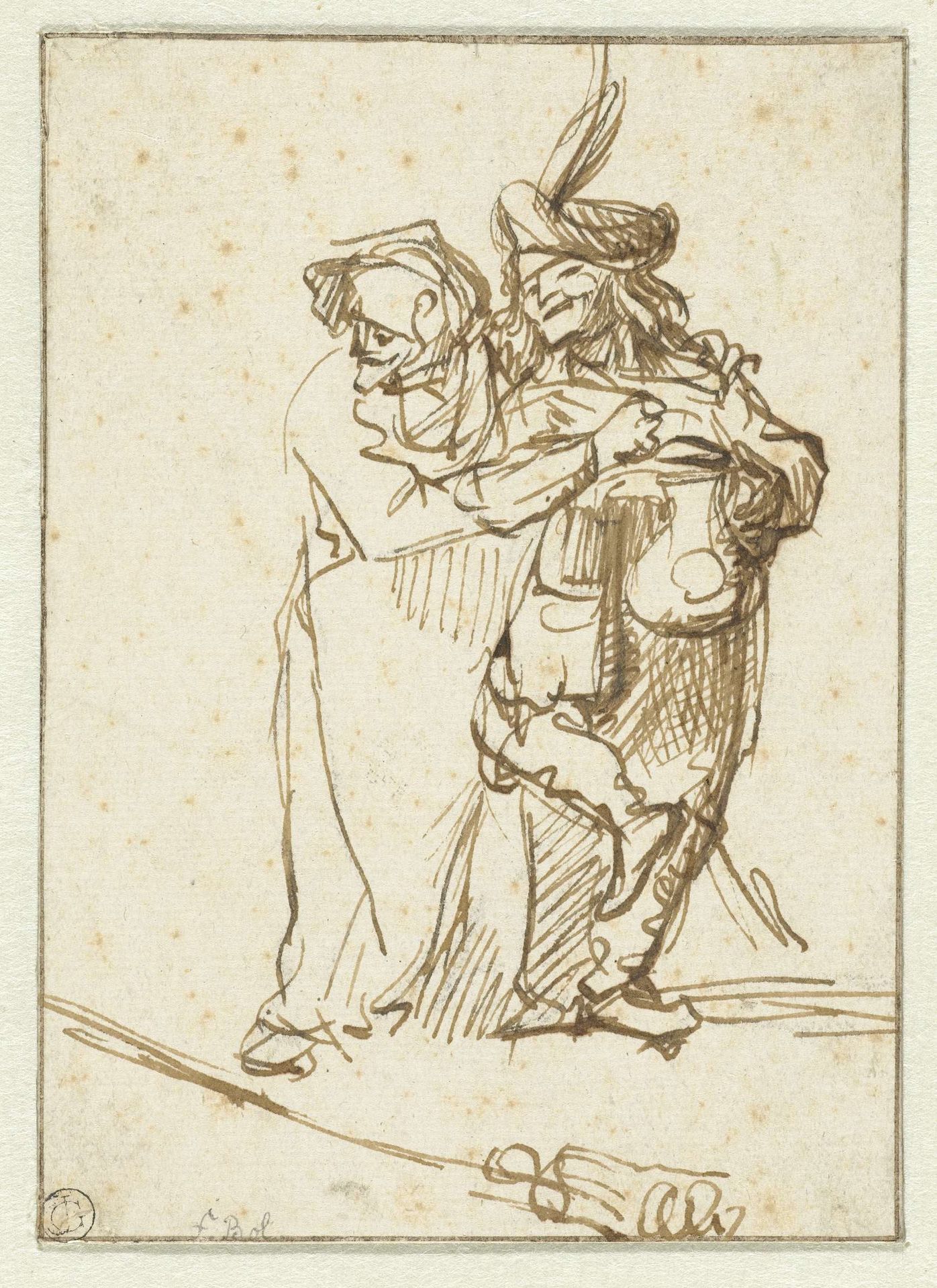 Merry Couple by Rembrandt van Rijn