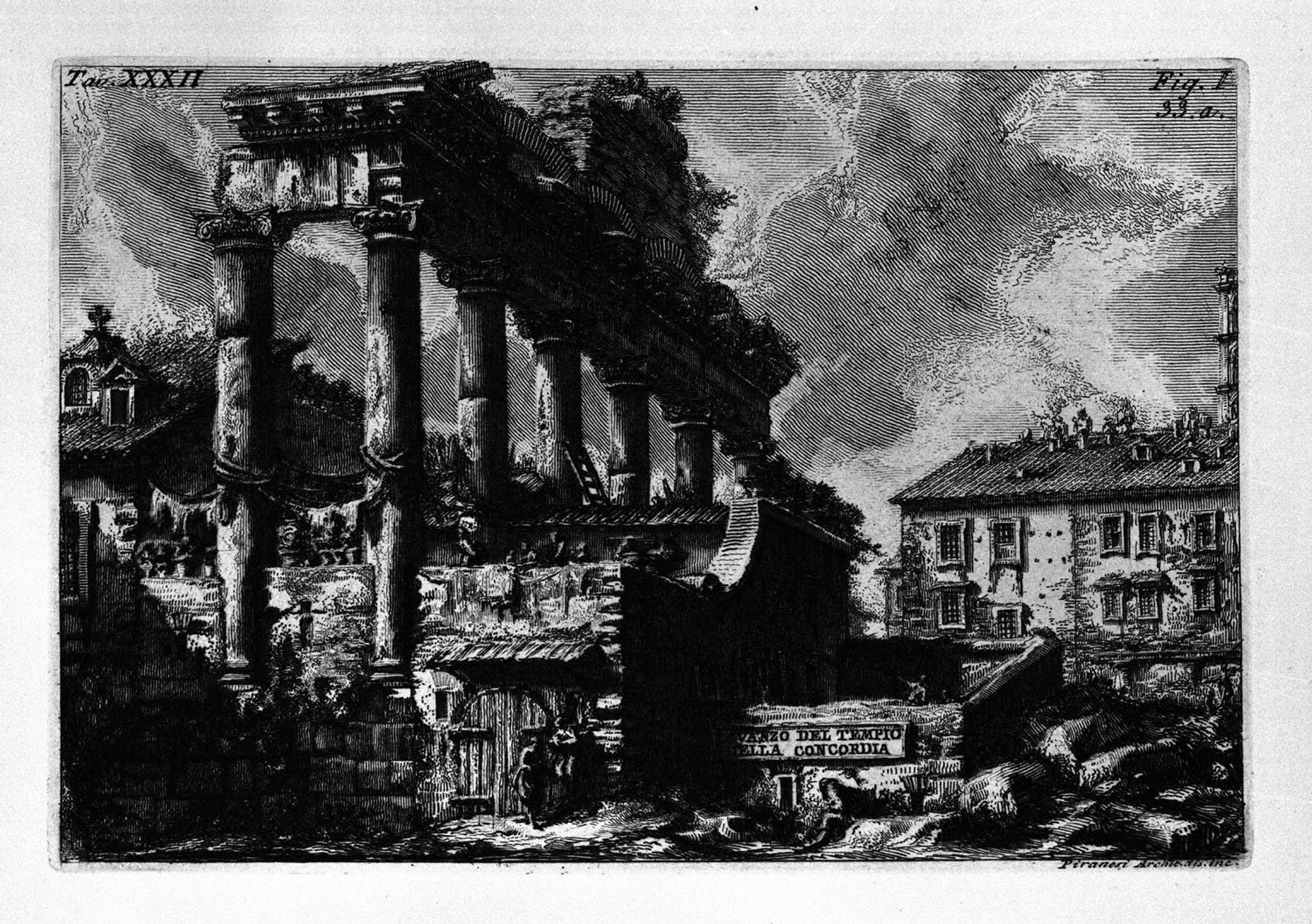 The Roman antiquities, t. 1, Plate XXXII by Giovanni Battista Piranesi