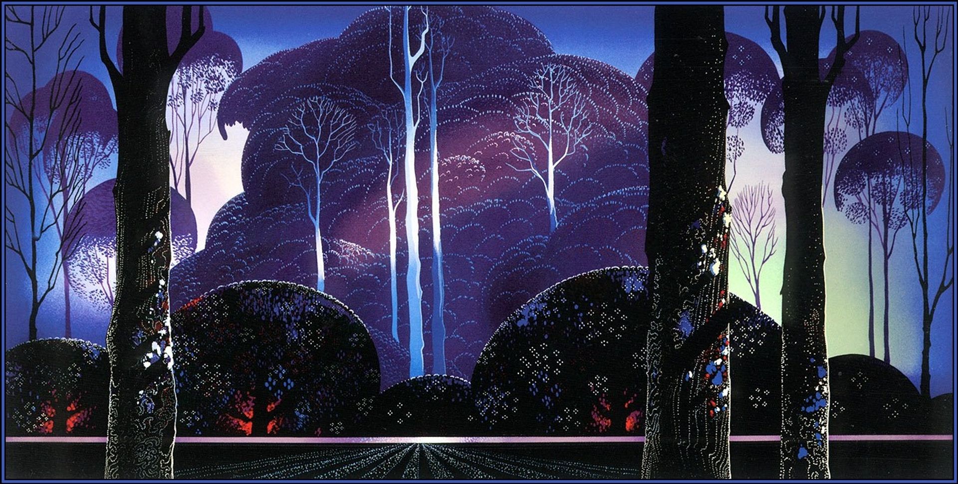 Purple Sunrise by Eyvind Earle