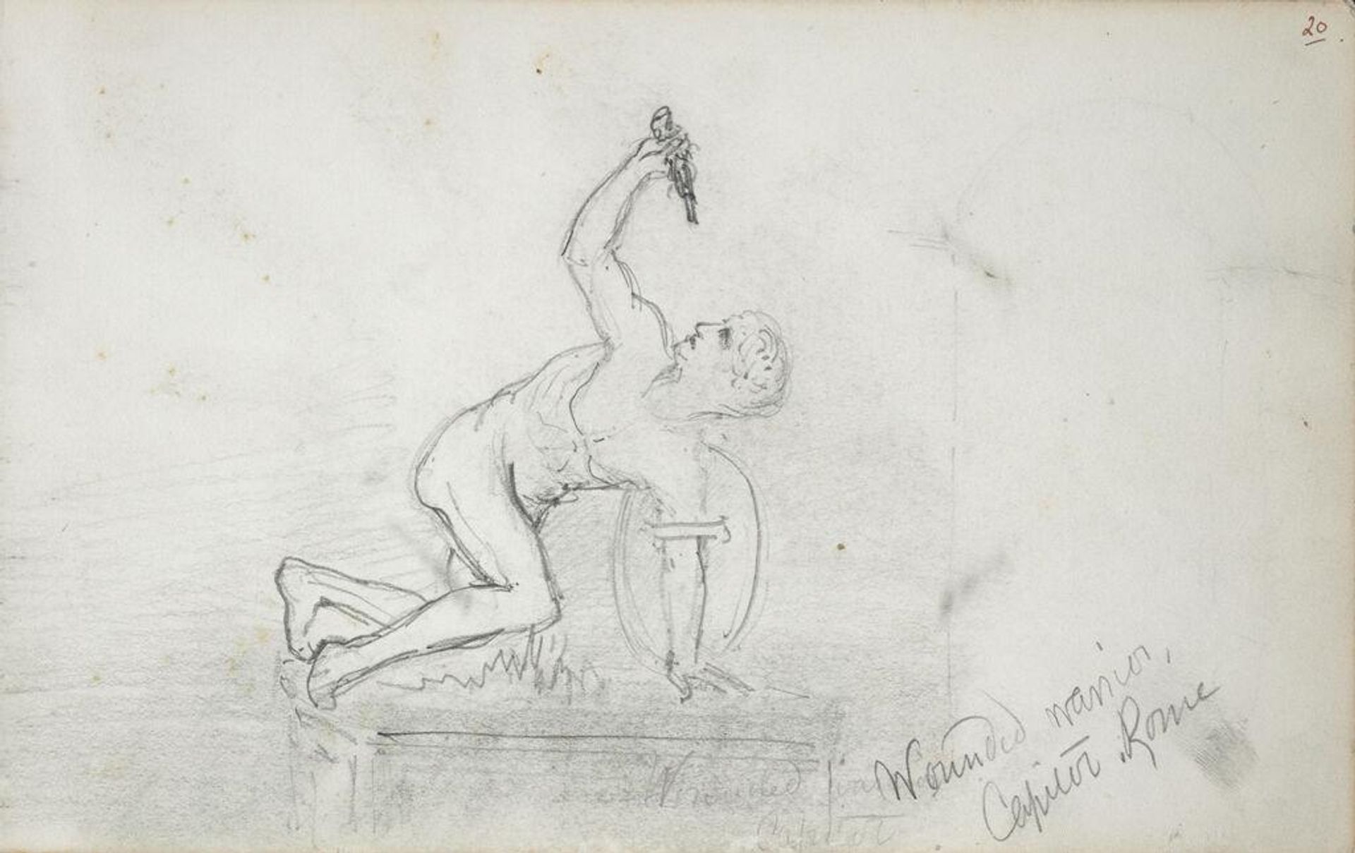 Wounded Warrior, after the Antique by John Singer Sargent