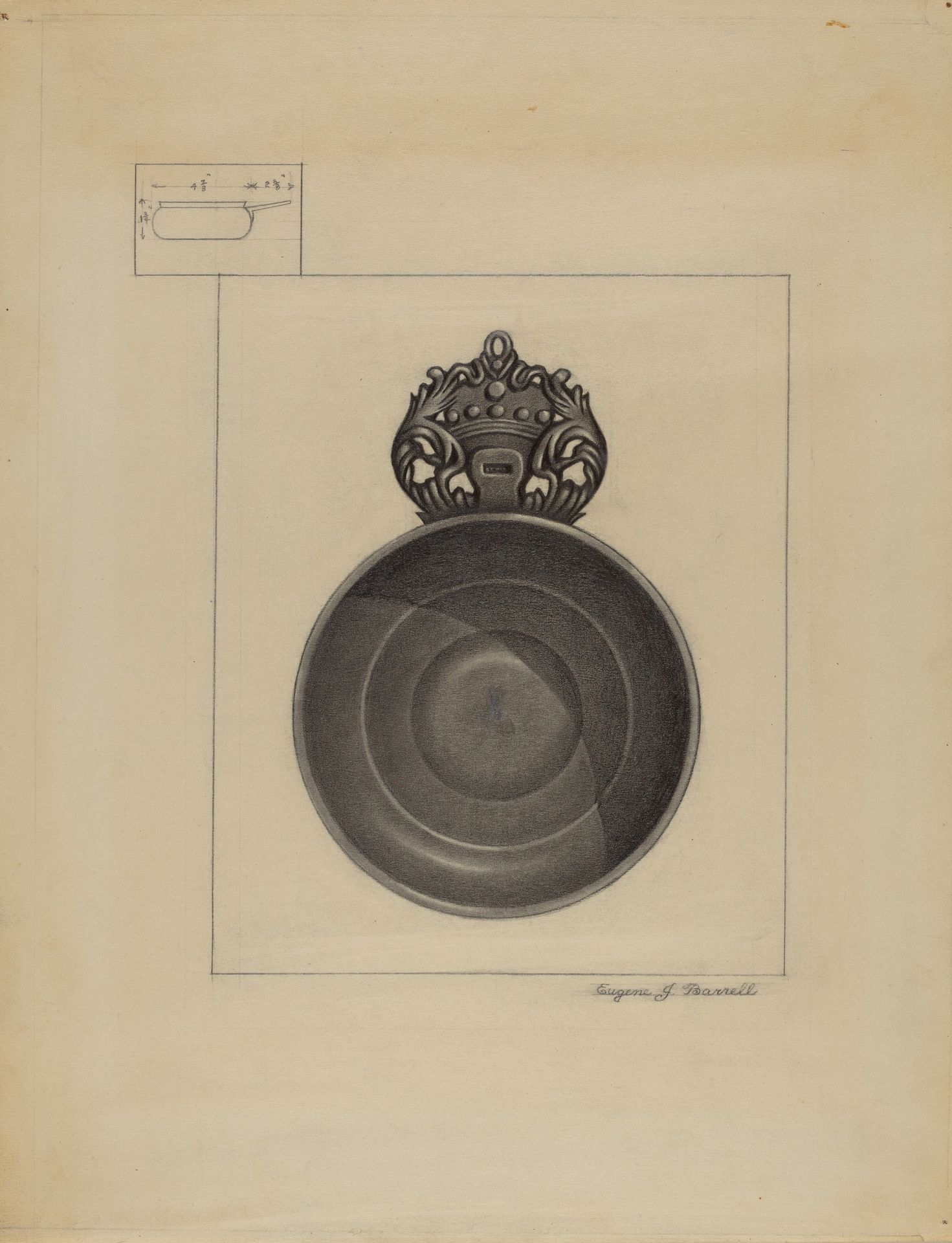 Pewter Porringer by Eugene Barrell