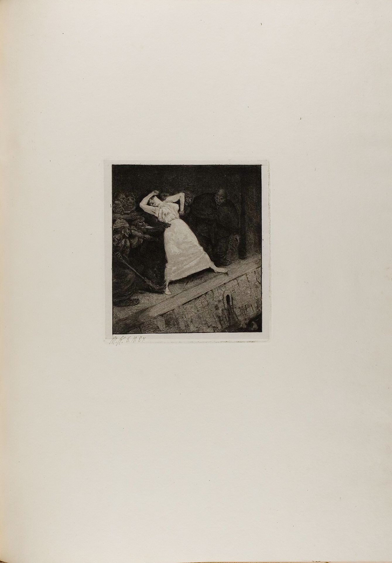 Into the Gutter!, plate ten from A Life by Max Klinger