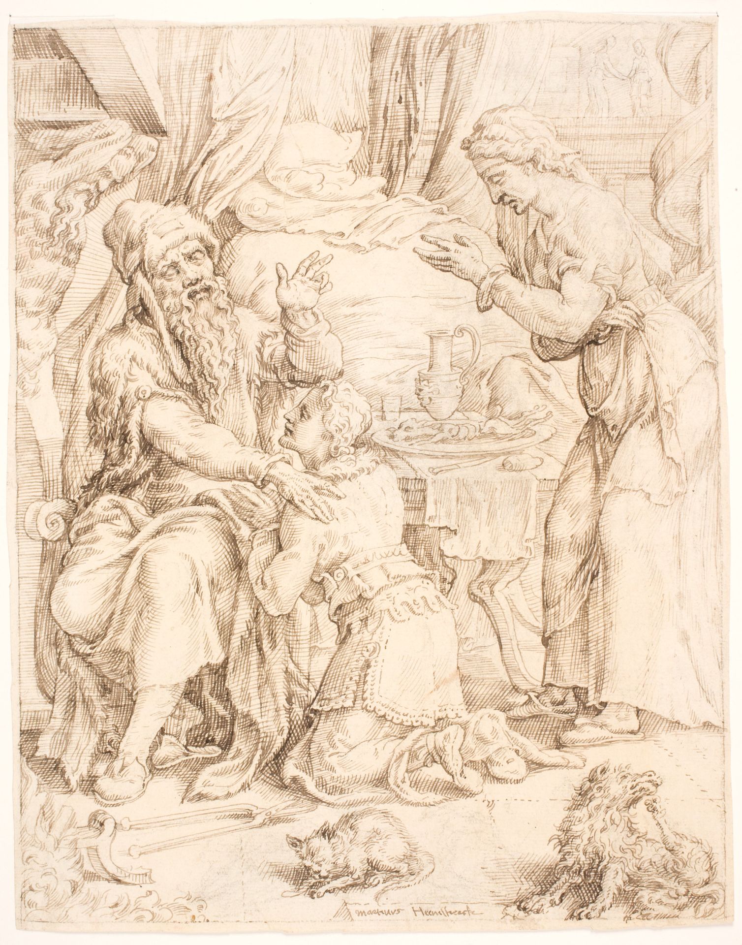 Isaac blessing Jacob by Maarten van Heemskerck