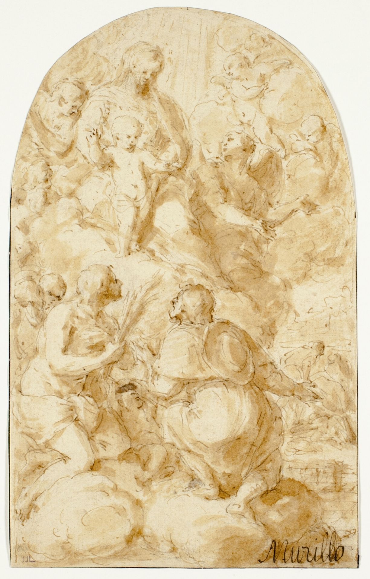 Virgin Mary with the Christ Child in the Clouds by Bartolomé Estebán Murillo