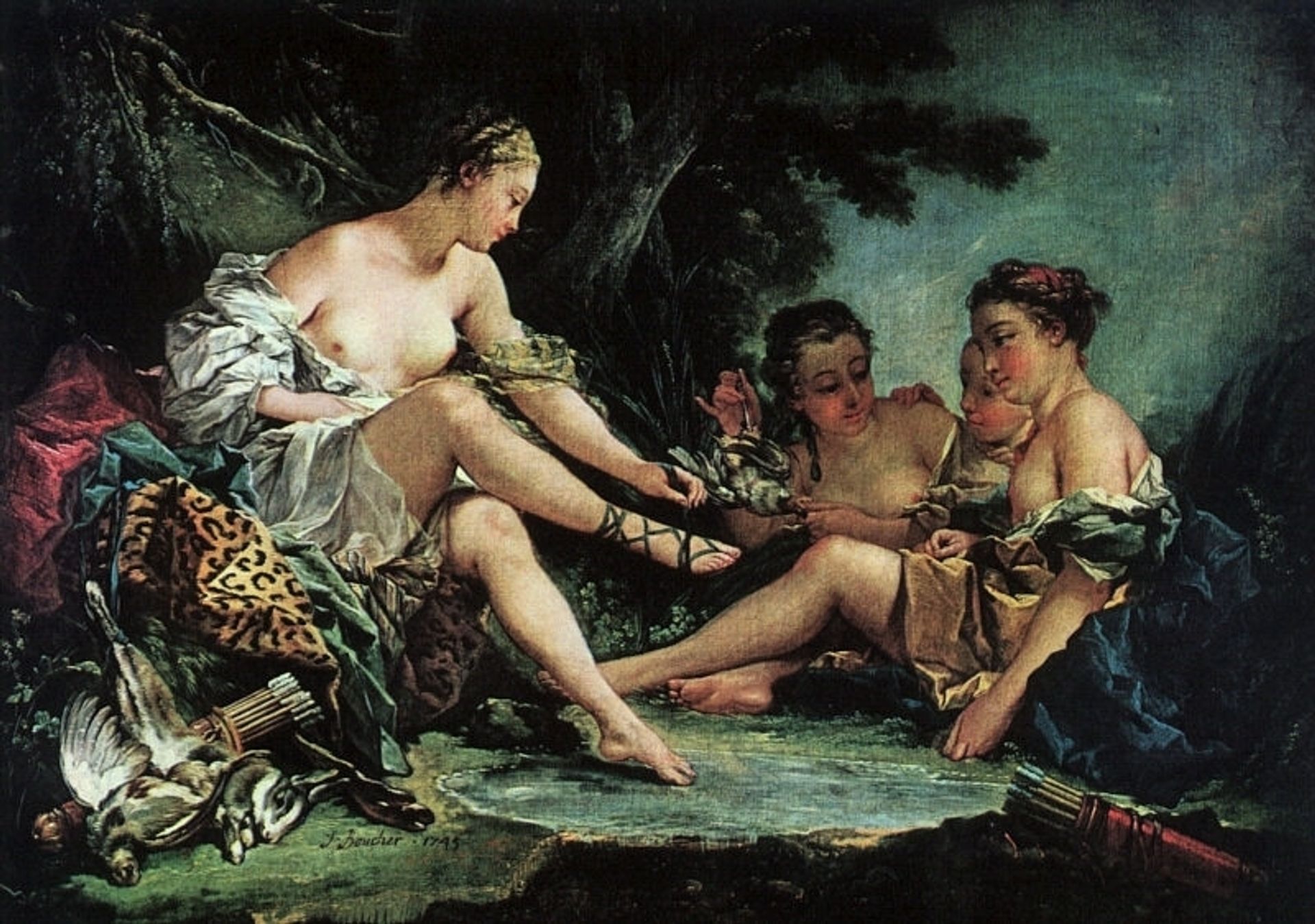 Diana after the Hunt by Francois Boucher