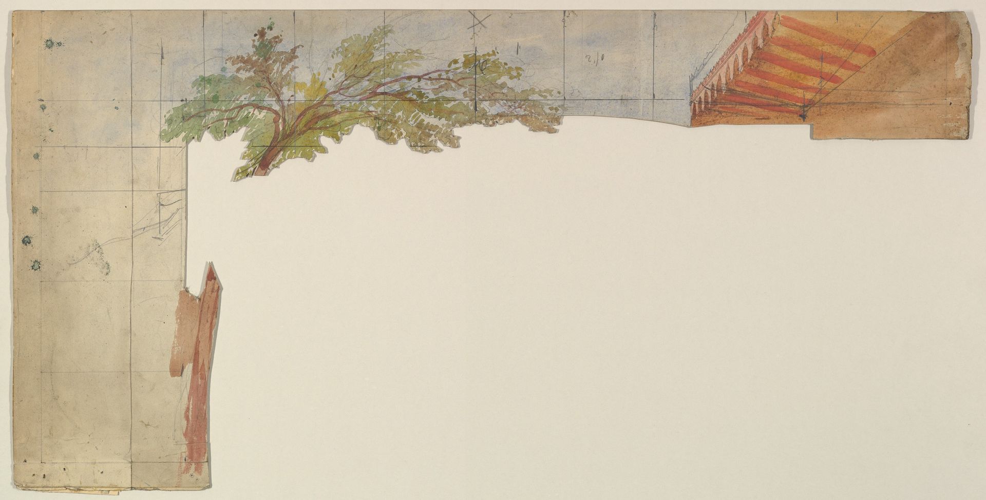 Design for a Stage Set by Eugène Cicéri