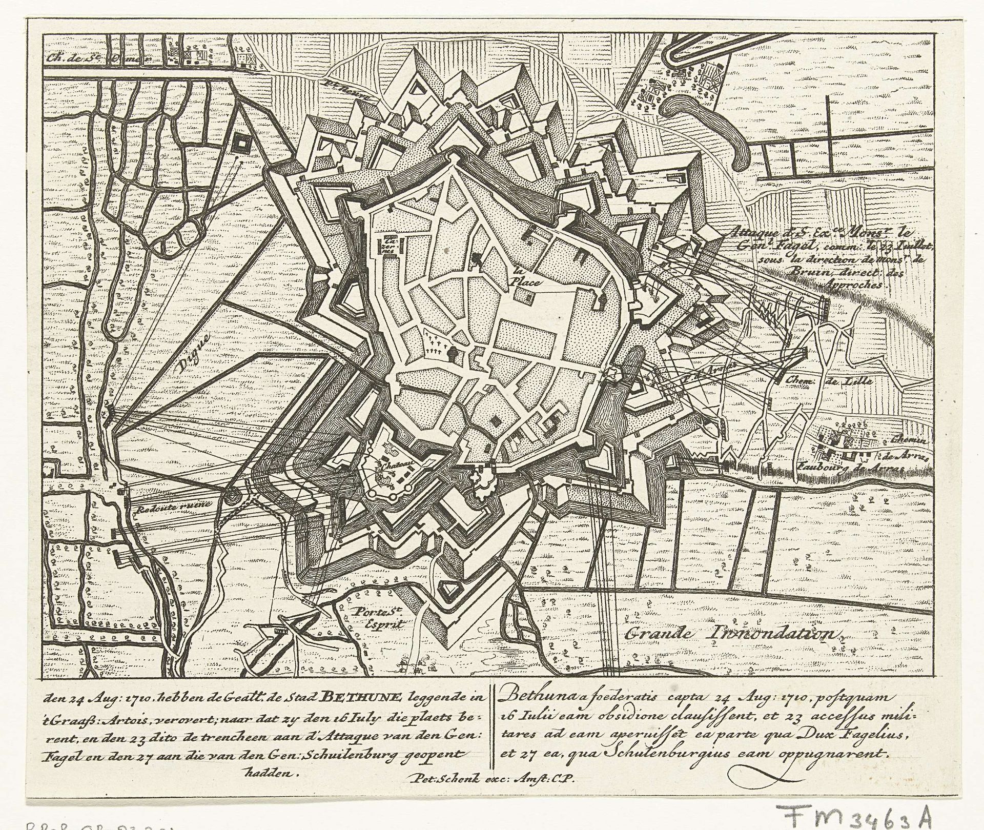 Beleg van Béthune, 1710 by Pieter Schenk