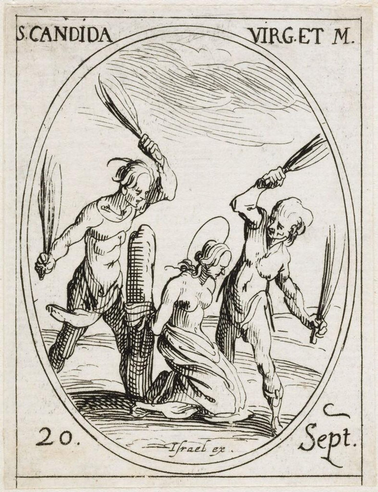 Saint Candida by Jacques Callot