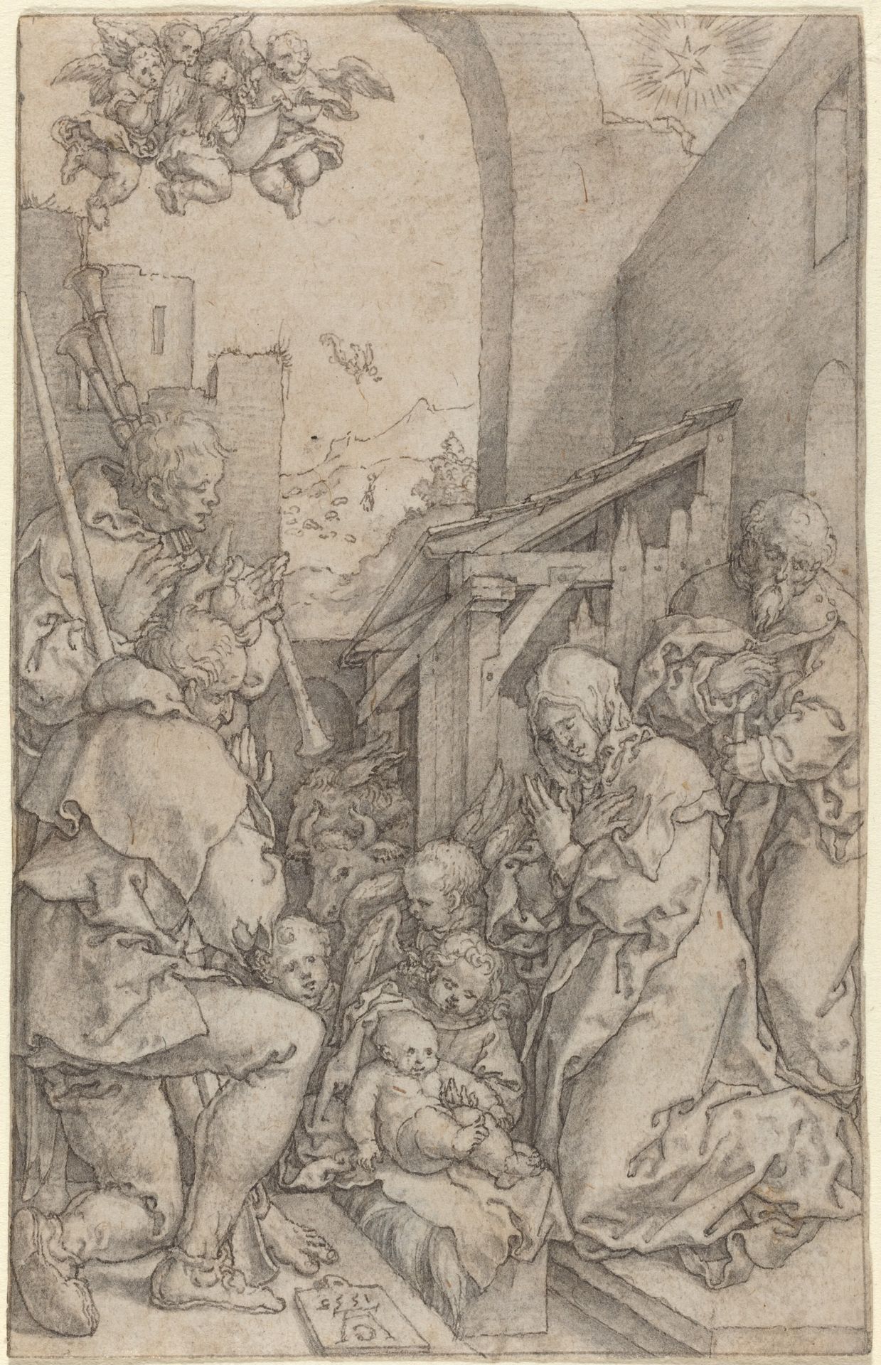 The Nativity by Heinrich Aldegrever