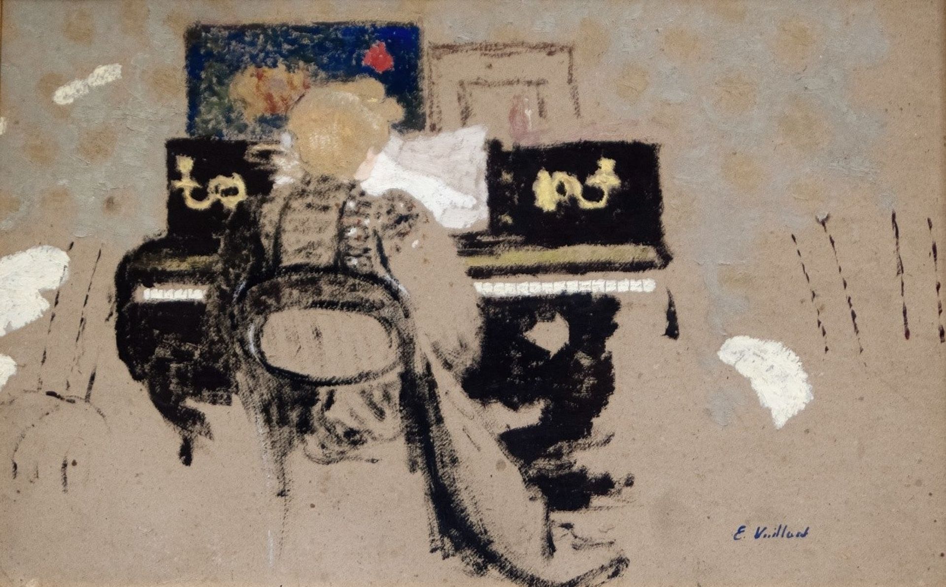 At the Piano by Édouard Vuillard