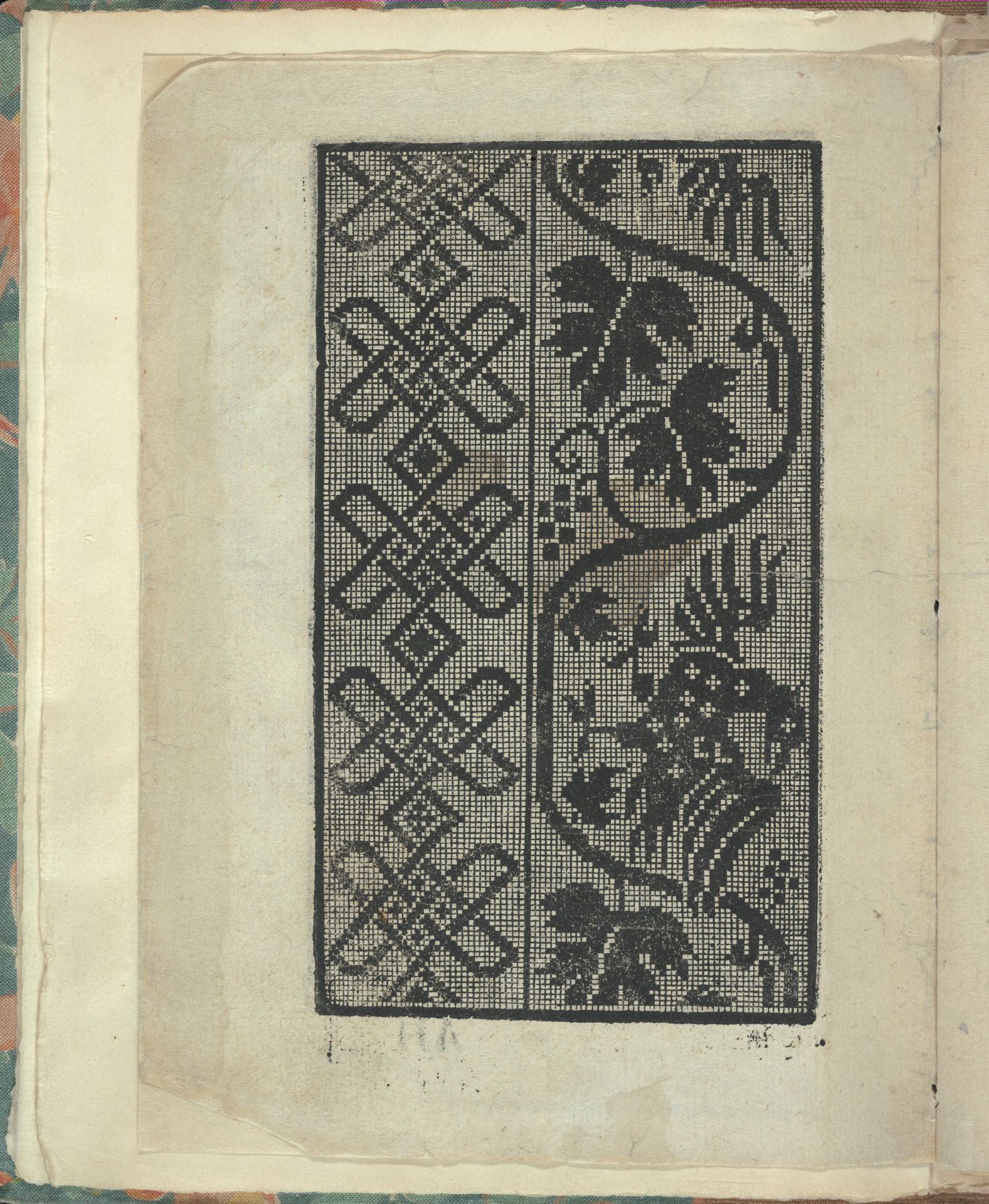 Opera Nova Universali intitulata Corona di racammi, page 2 (verso) by Giovanni Andrea Vavassore