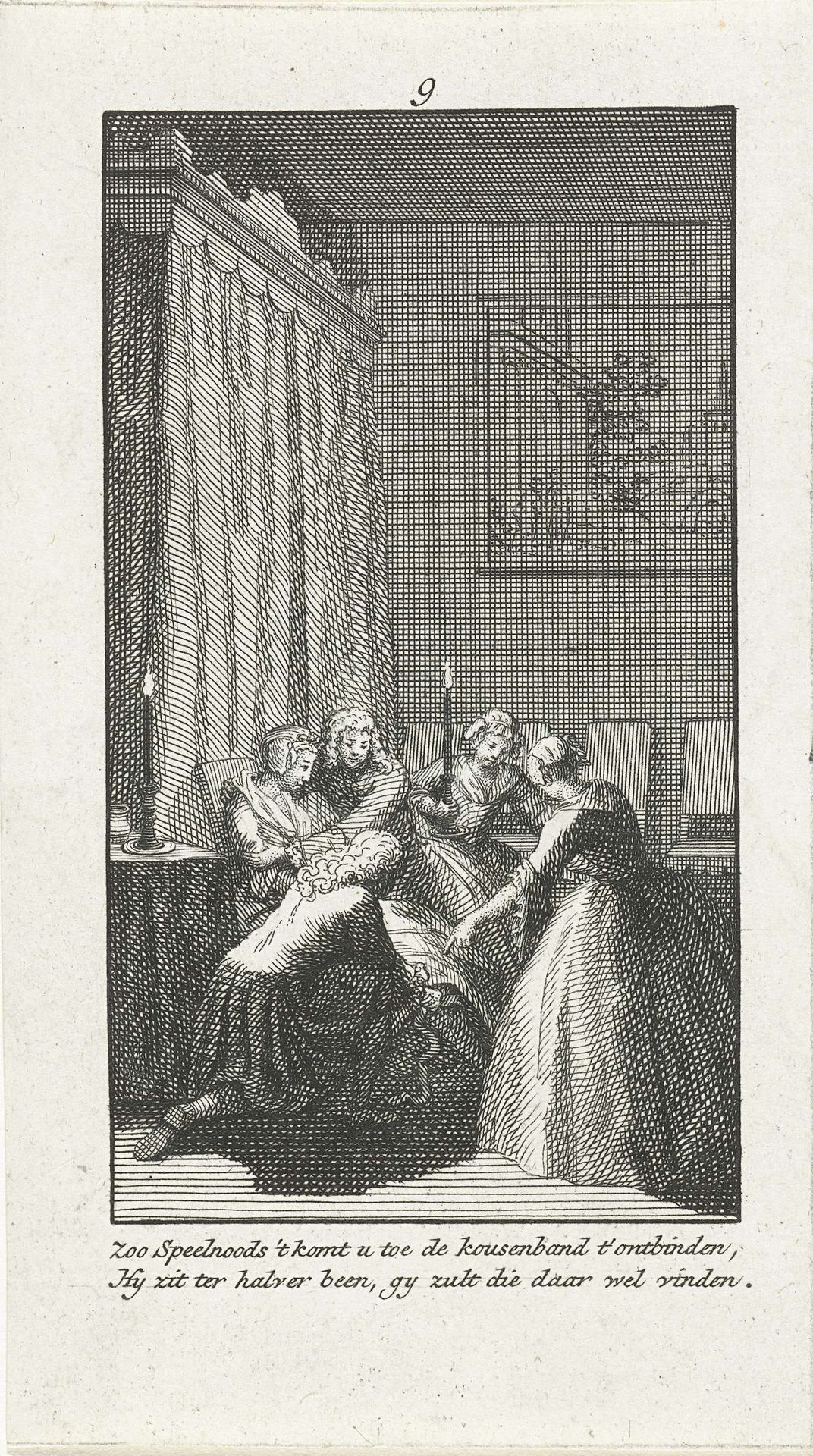 Ontbinden van de kousenband by Jan Caspar Philips