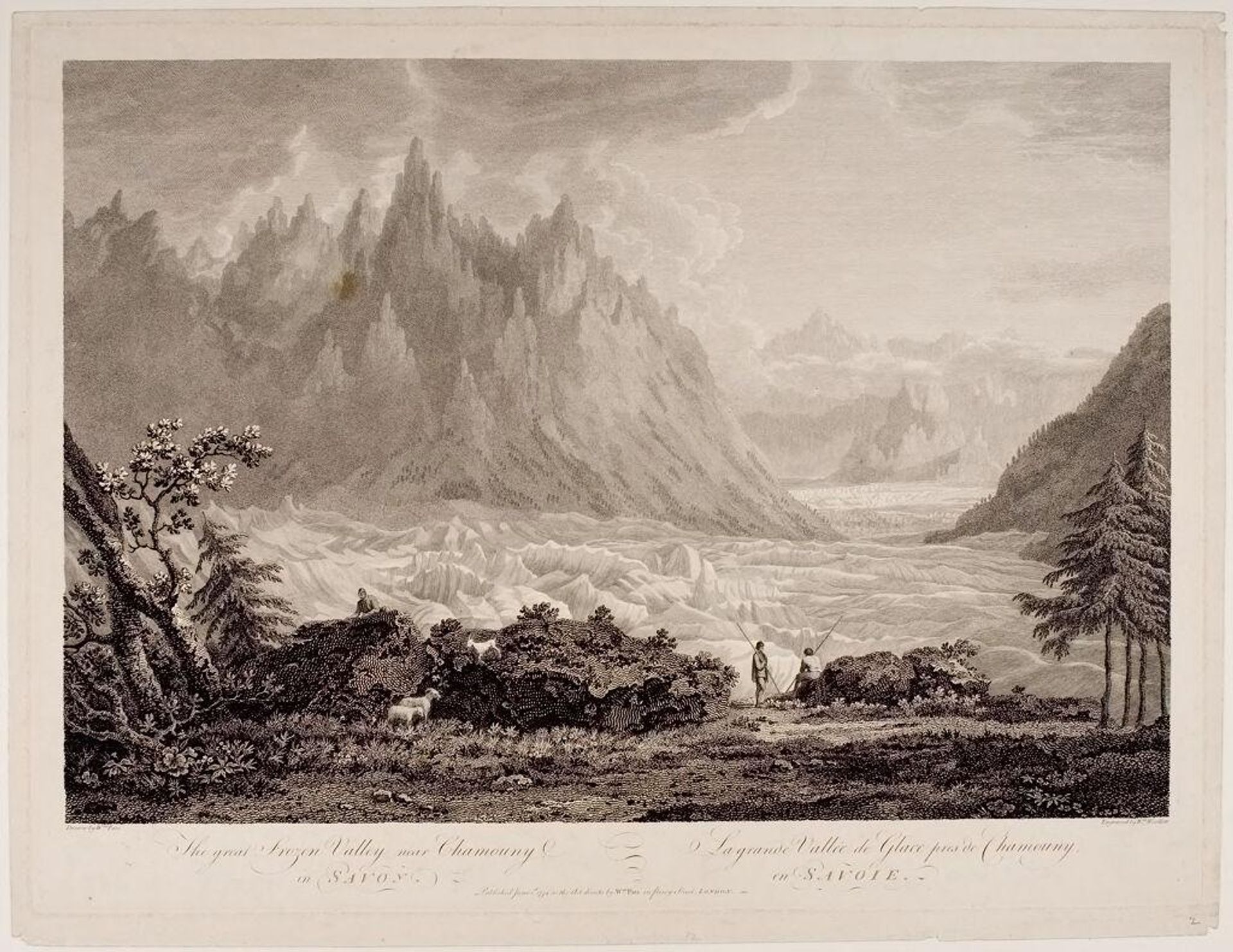 Great Frozen Valley near Chamouny in Savoy by William Woollett