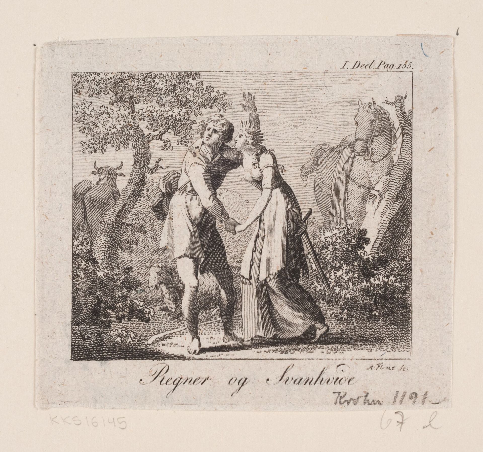 Regner og Svanhvide by Andreas Flint