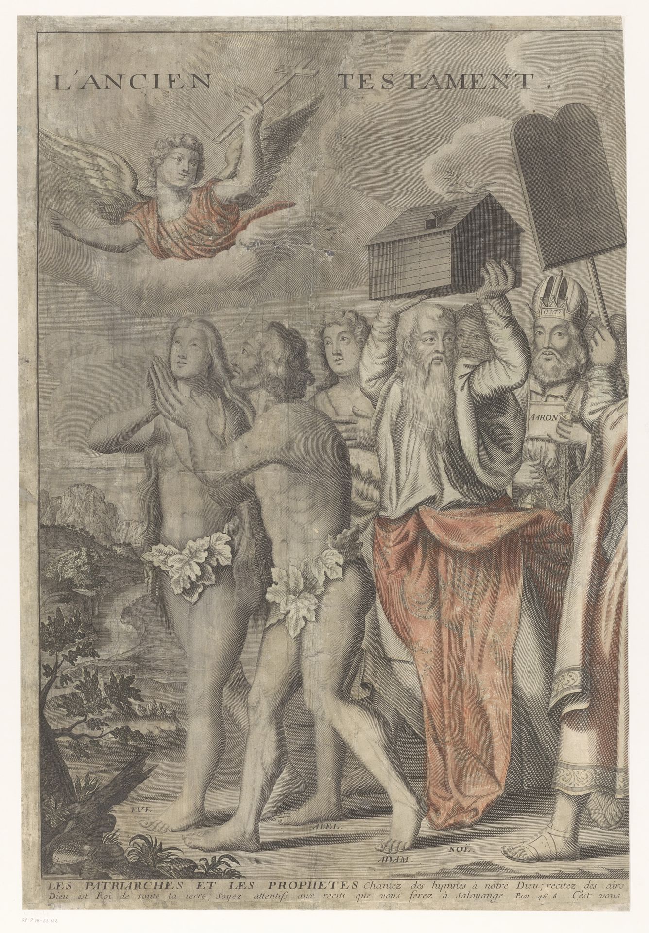 Triomftocht van Christus met figuren uit het Oude en Nieuwe Testament (eerste deel) by Nicolas de (I) Larmessin