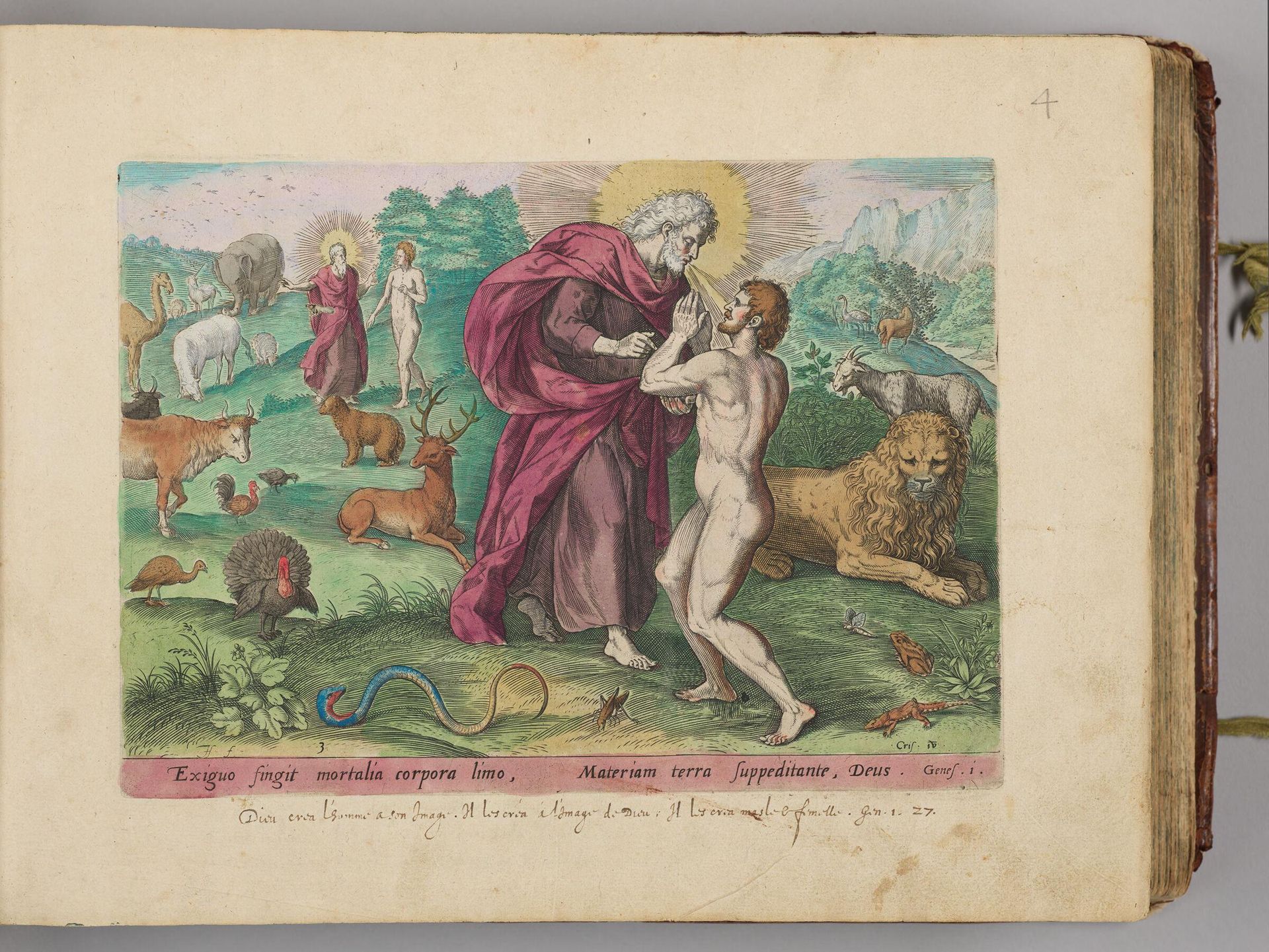 The Creation of Adam by Johann Sadeler I